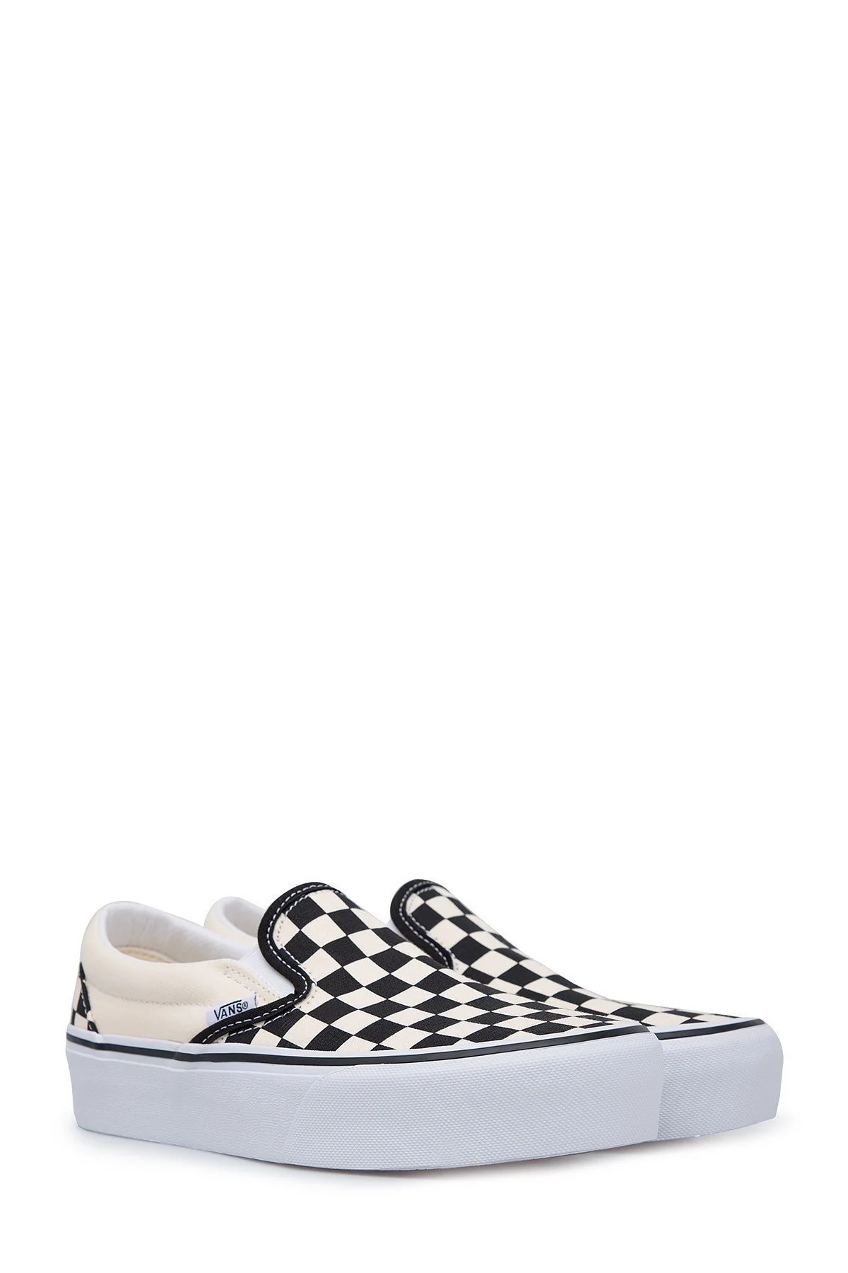 Vans UA Classic Slip-On Platform Ayakkabı UNISEX AYAKKABI VN00018EBWW1 KREM-SİYAH - 3