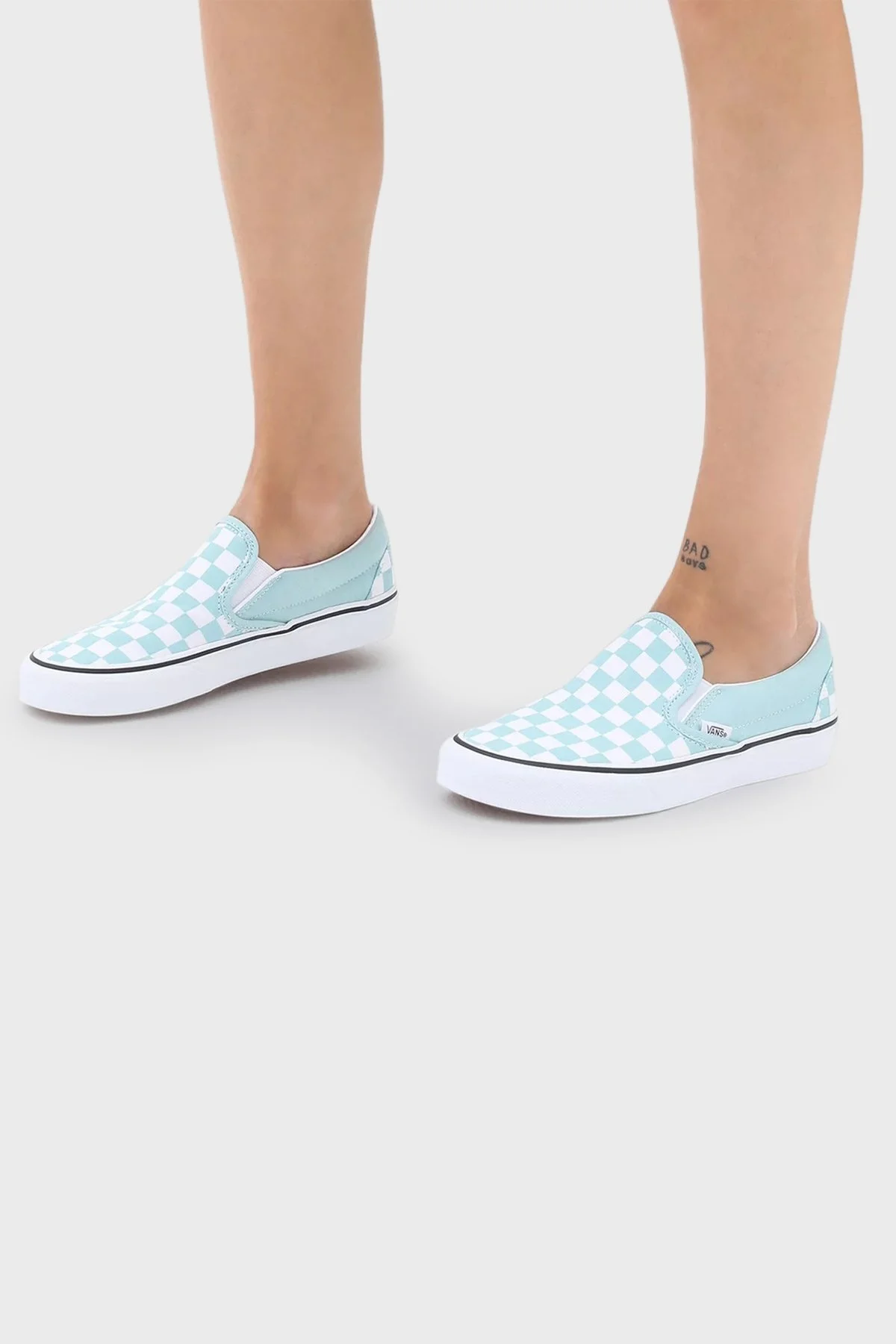 Vans UA Classic Slip-On Unisex Ayakkabı VN0A7Q5DH7O1 BEYAZ-MİNT - 2