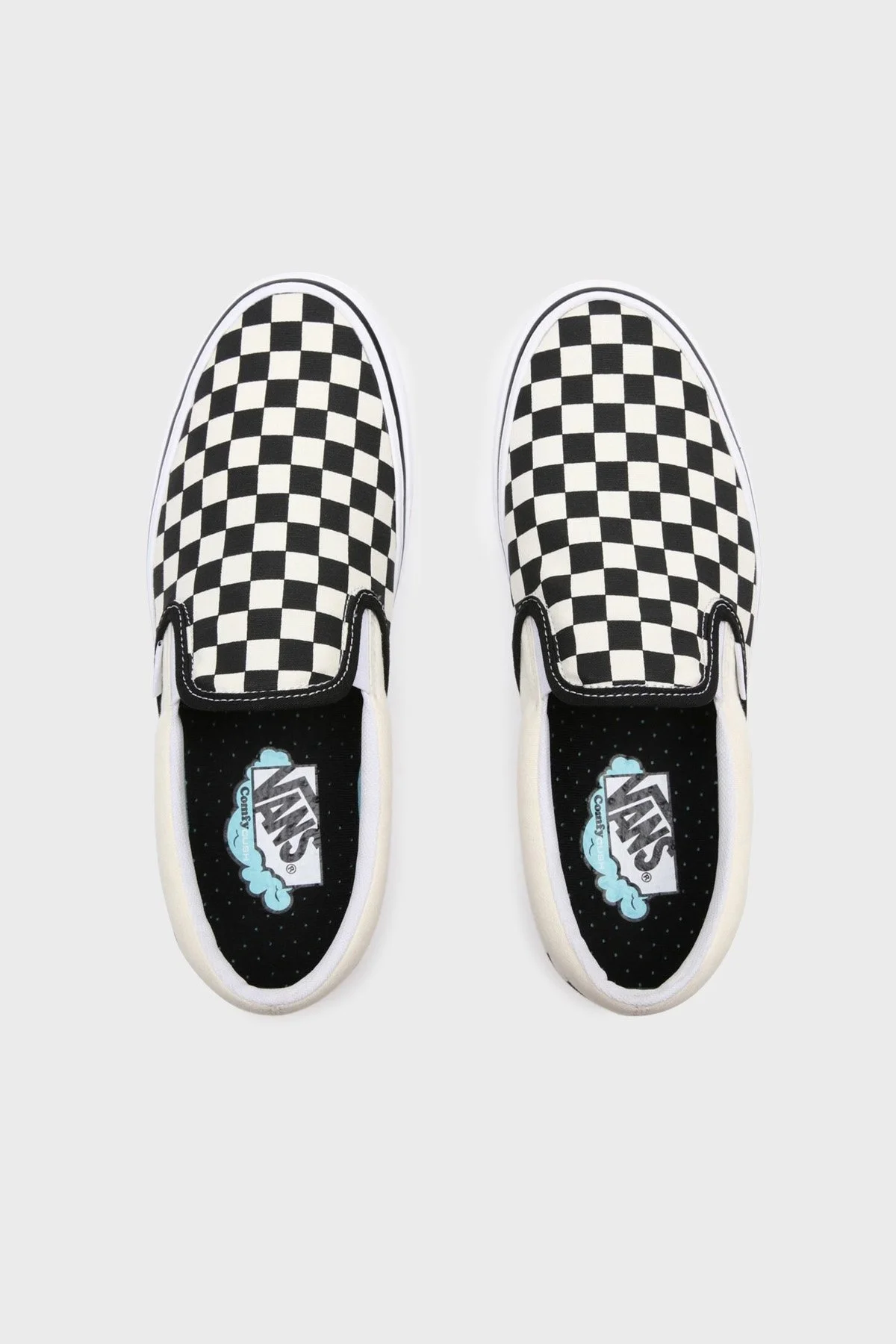 Vans UA ComfyCush Slip-On Unisex Ayakkabı VN0A3WMDVO41 SİYAH-KREM - 5