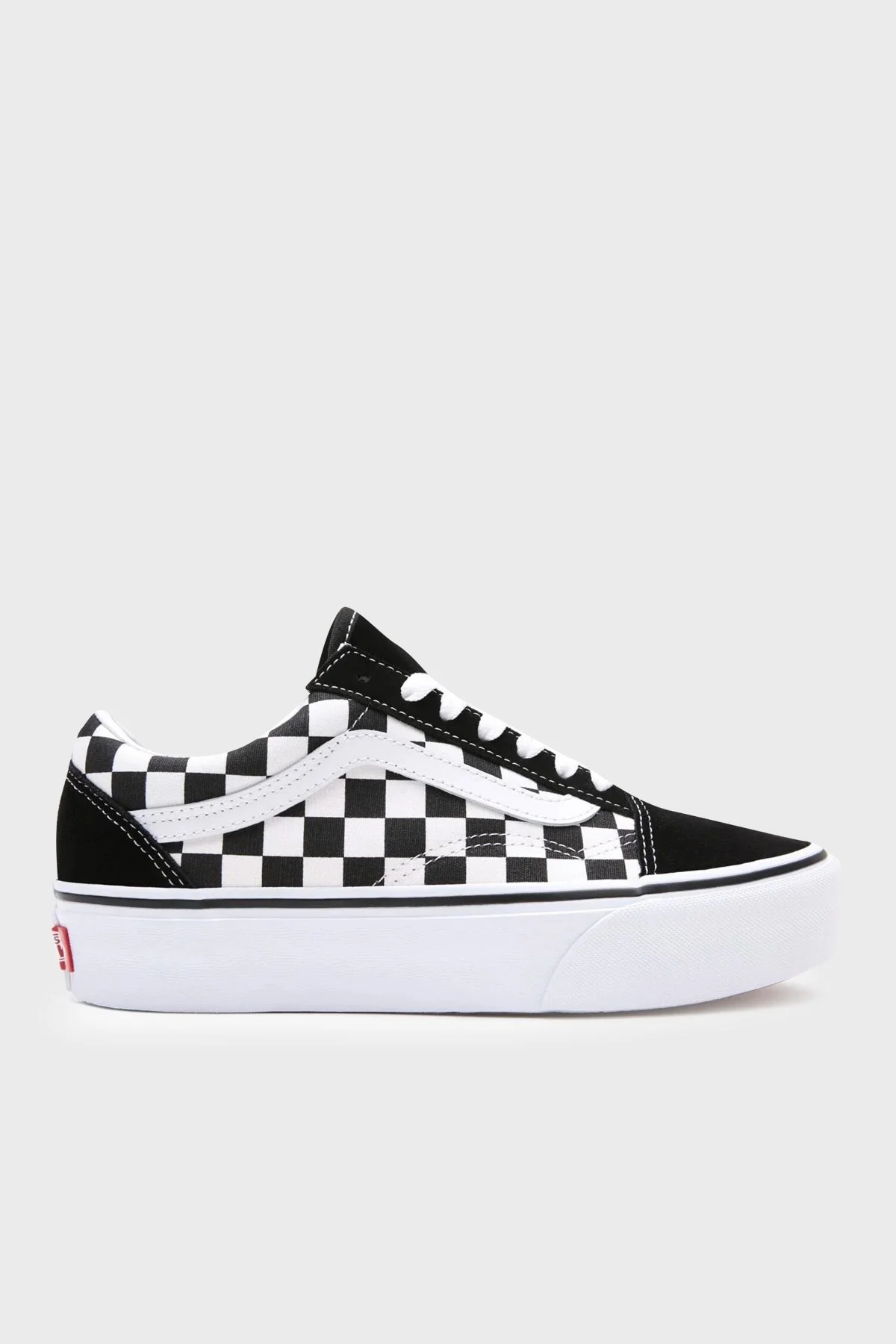 Vans UA Old Skool Deri Sneaker Kadın Ayakkabı VN0A3B3UHRK1 SİYAH-BEYAZ - 1