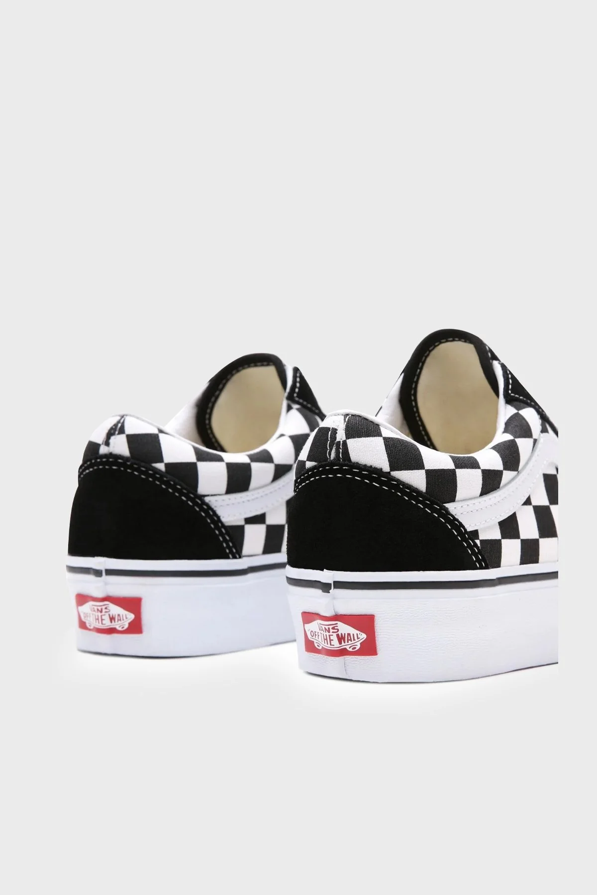 Vans UA Old Skool Deri Sneaker Kadın Ayakkabı VN0A3B3UHRK1 SİYAH-BEYAZ - 5