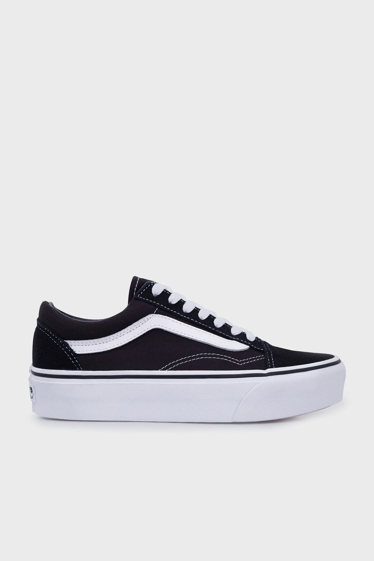 Vans Ua Old Skool Platform Sneaker Unisex Ayakkabı VN0A3B3UY281 SİYAH-BEYAZ - 1