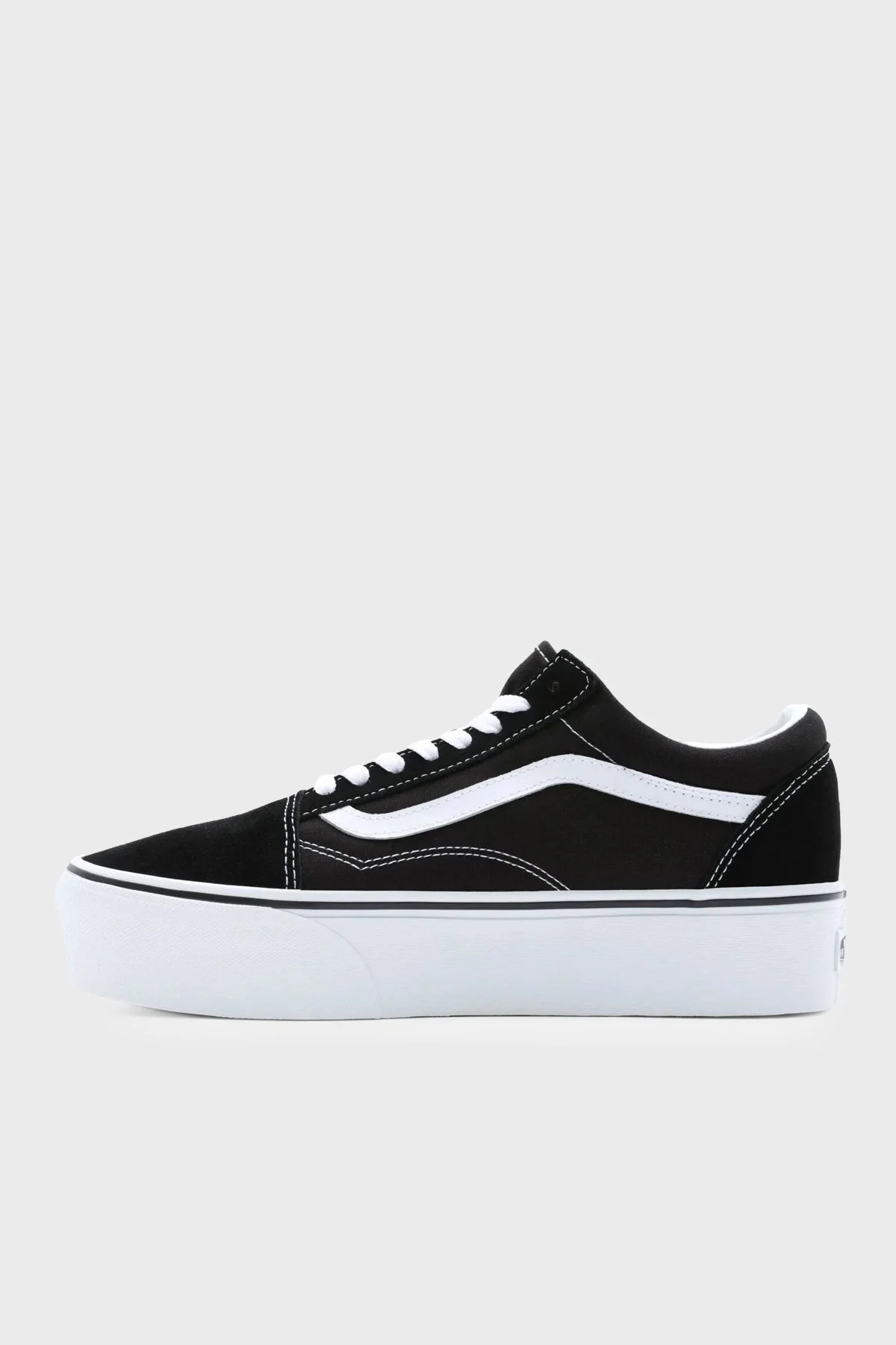 Vans UA Old Skool Stackform Sneaker Bayan Ayakkabı VN0A7Q5M6BT1 SİYAH-BEYAZ - 3