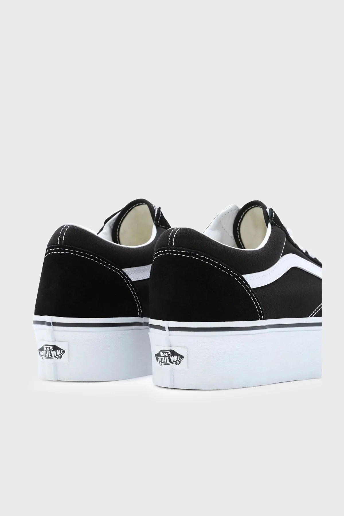 Vans UA Old Skool Stackform Sneaker Bayan Ayakkabı VN0A7Q5M6BT1 SİYAH-BEYAZ - 5