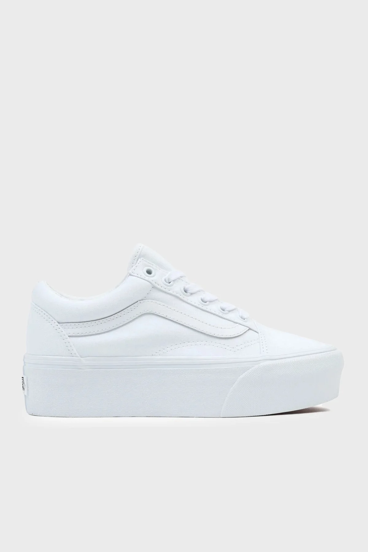 Vans UA Old Skool Stackform Sneaker Bayan Ayakkabı VN0A7Q5MW001 BEYAZ - 1