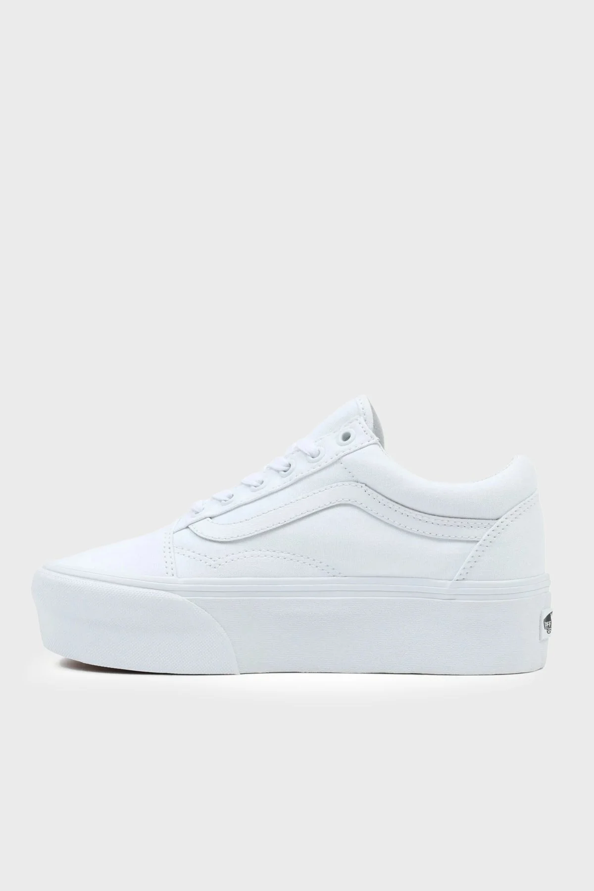Vans UA Old Skool Stackform Sneaker Bayan Ayakkabı VN0A7Q5MW001 BEYAZ - 4