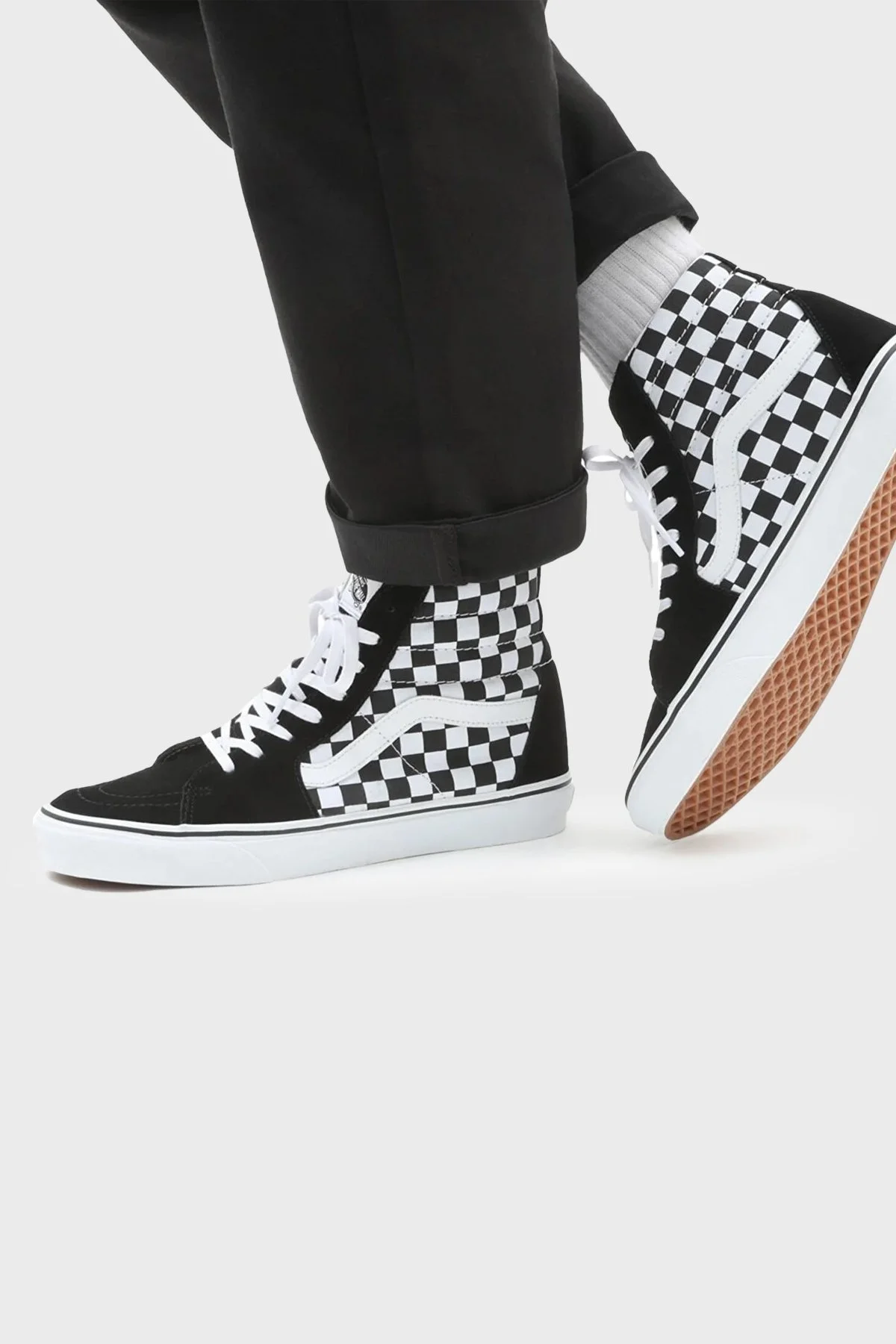 Vans UA SK8-Hi Bilekli Sneaker Unisex Ayakkabı VN0A32QGHRK1 SİYAH-BEYAZ - 2