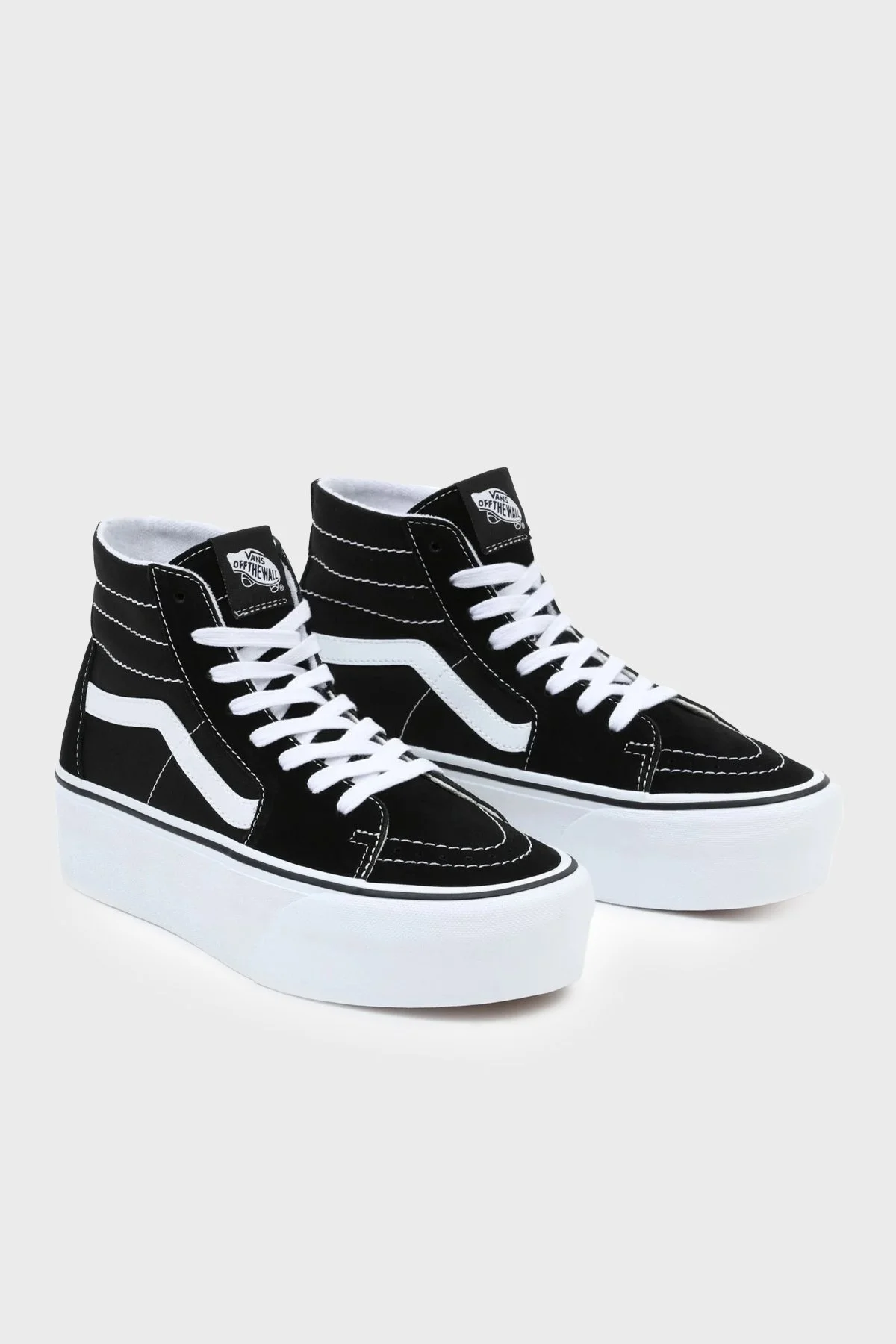 Vans UA SK8-Hi Tapered Bilekli Platform Sneaker Bayan Ayakkabı VN0A5JMKBMX1 SİYAH-BEYAZ - 3