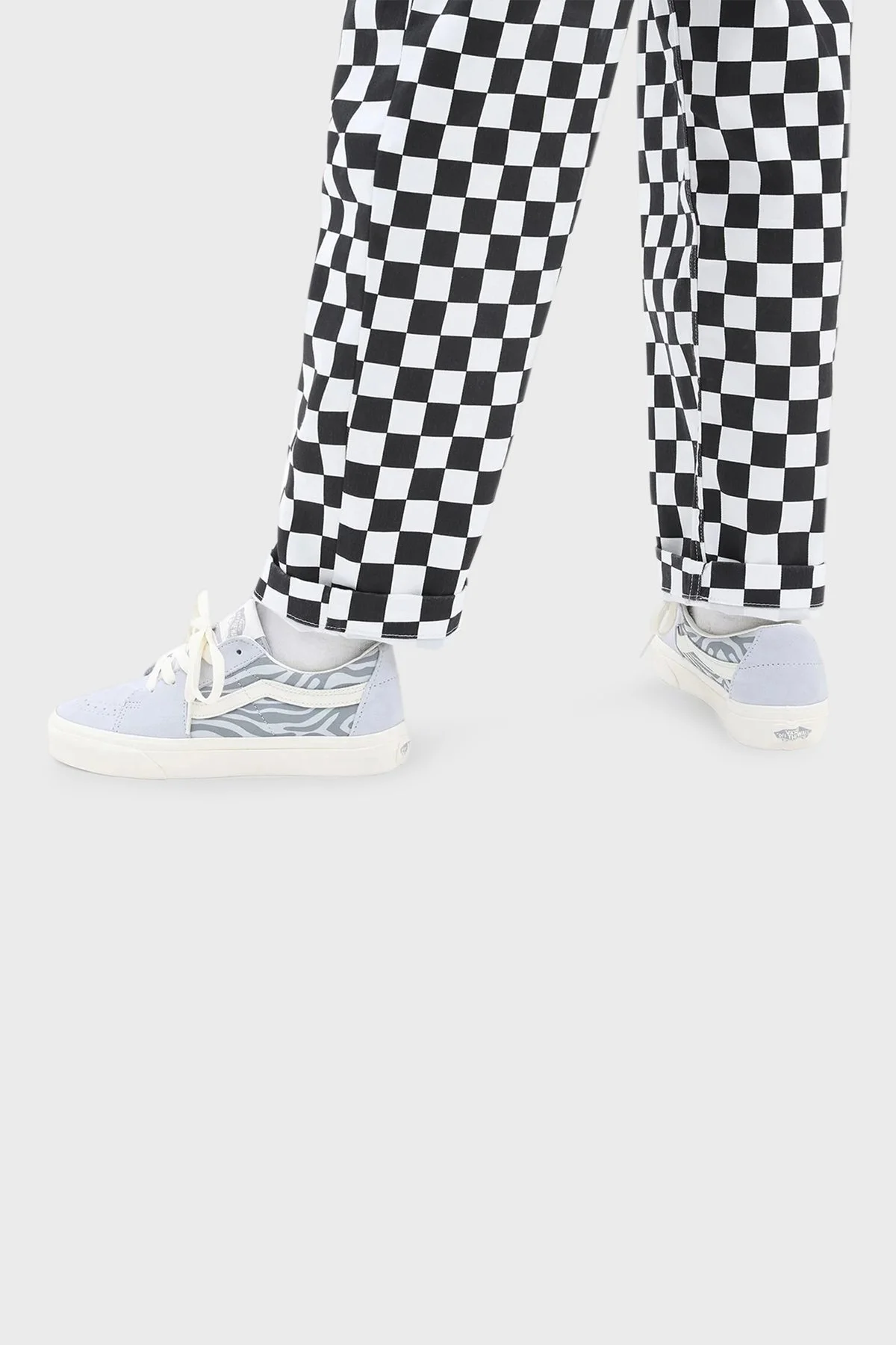 Vans UA SK8-Low Desenli Sneaker Unisex Ayakkabı VN0A5KXDFYN1 AÇIK MAVİ - 2