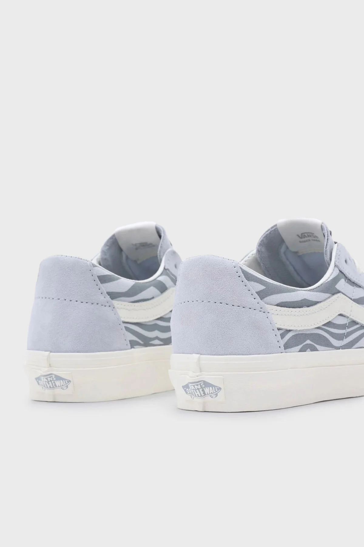 Vans UA SK8-Low Desenli Sneaker Unisex Ayakkabı VN0A5KXDFYN1 AÇIK MAVİ - 4