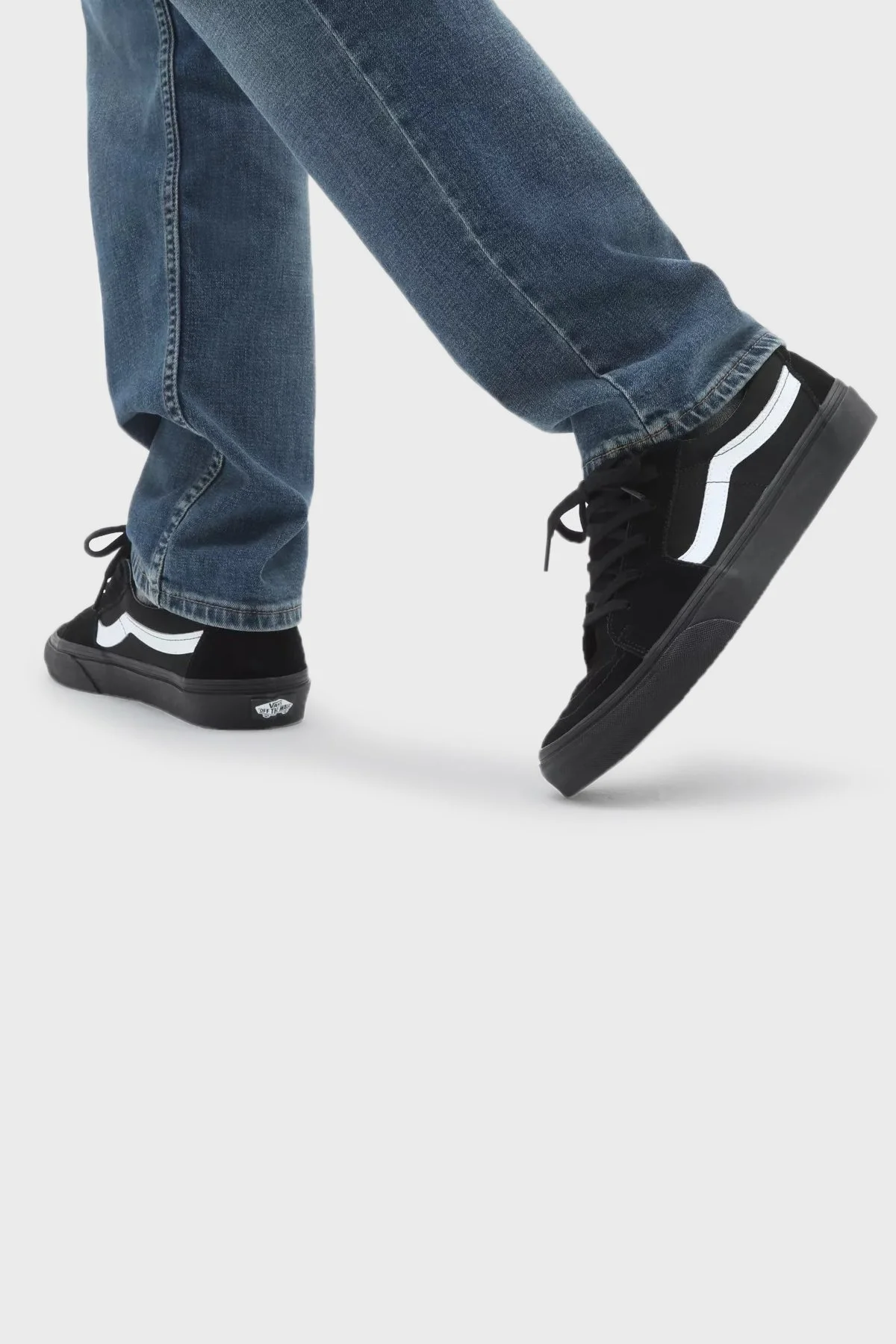 Vans UA SK8-Low Sneaker Unisex Ayakkabı VN0A5KXDBZW1 SİYAH-BEYAZ - 2