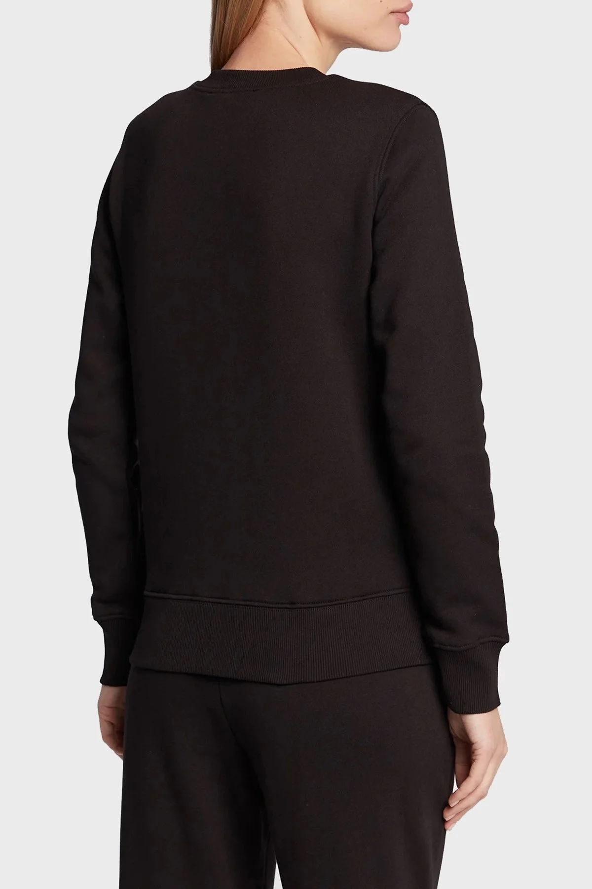 Versace % 100 Pamuk Regular Fit Bisiklet Yaka Bayan Sweat 73HAIT01 CF00T G89 SİYAH - 3