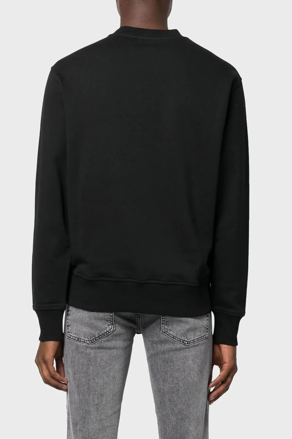 Versace % 100 Pamuk Regular Fit Bisiklet Yaka Erkek Sweat 73GAIP03 CF01P 899 SİYAH - 7