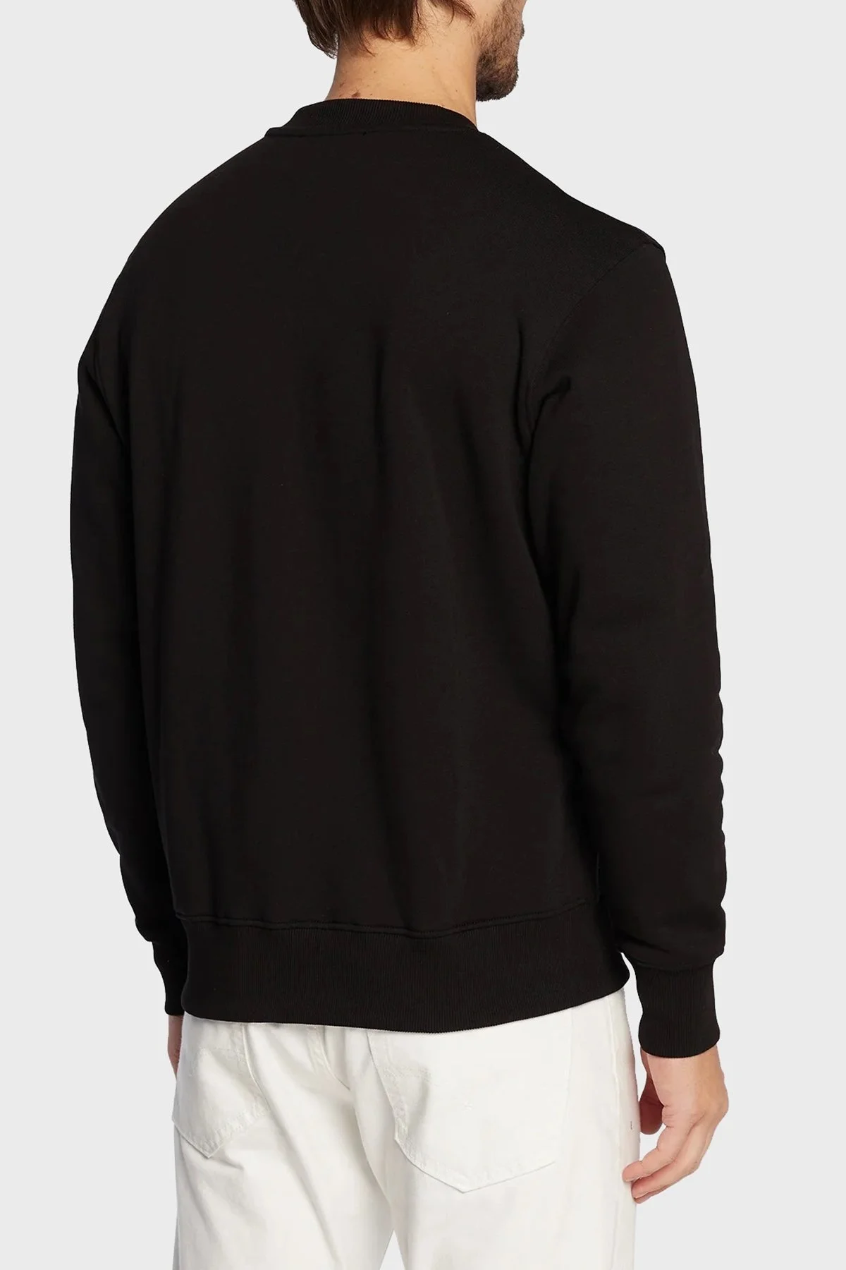 Versace % 100 Pamuk Regular Fit Bisiklet Yaka Erkek Sweat 73GAIT22 CF00T 899 SİYAH - 3