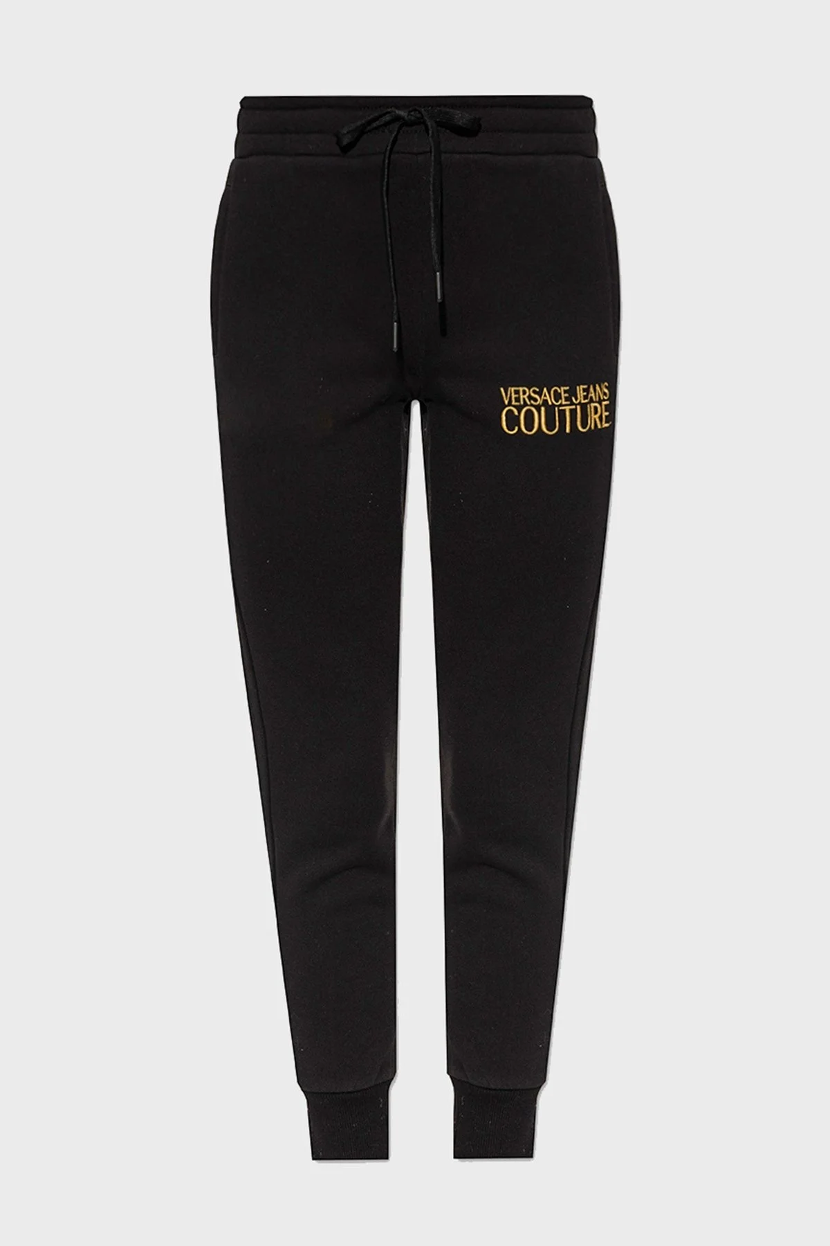 Versace % 100 Pamuk Regular Fit Cepli Jogger Spor Bayan Pantolon 73HAAT01 CF00T G89 SİYAH - 5