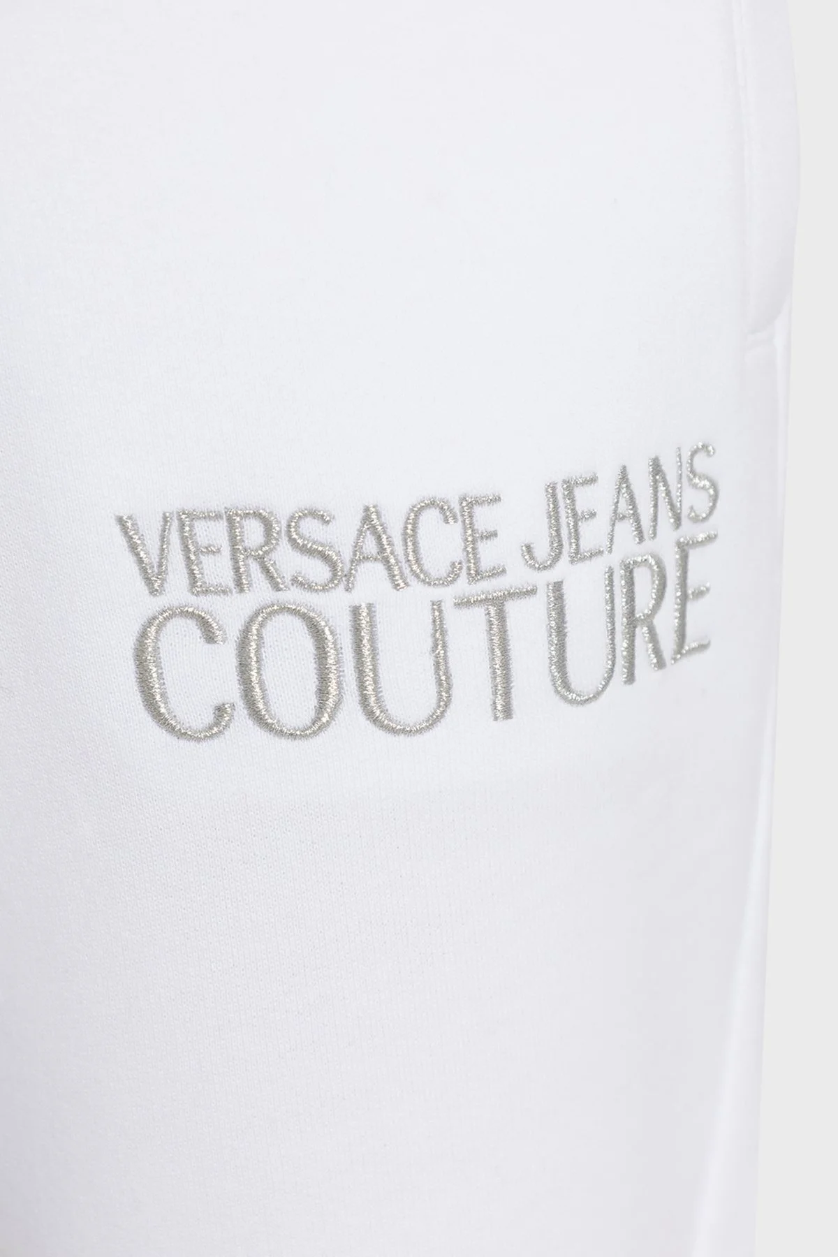 Versace % 100 Pamuk Regular Fit Cepli Jogger Spor Bayan Pantolon 73HAAT01 CF00T S03 BEYAZ - 4