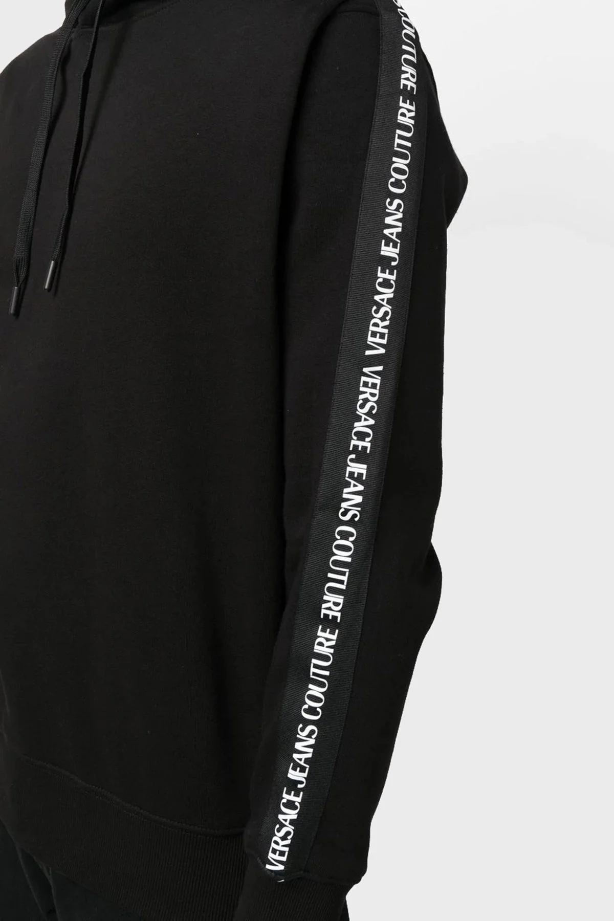 Versace % 100 Pamuk Regular Fit Kapüşonlu Erkek Sweat 73GAI3H4 F0002 899 SİYAH - 5