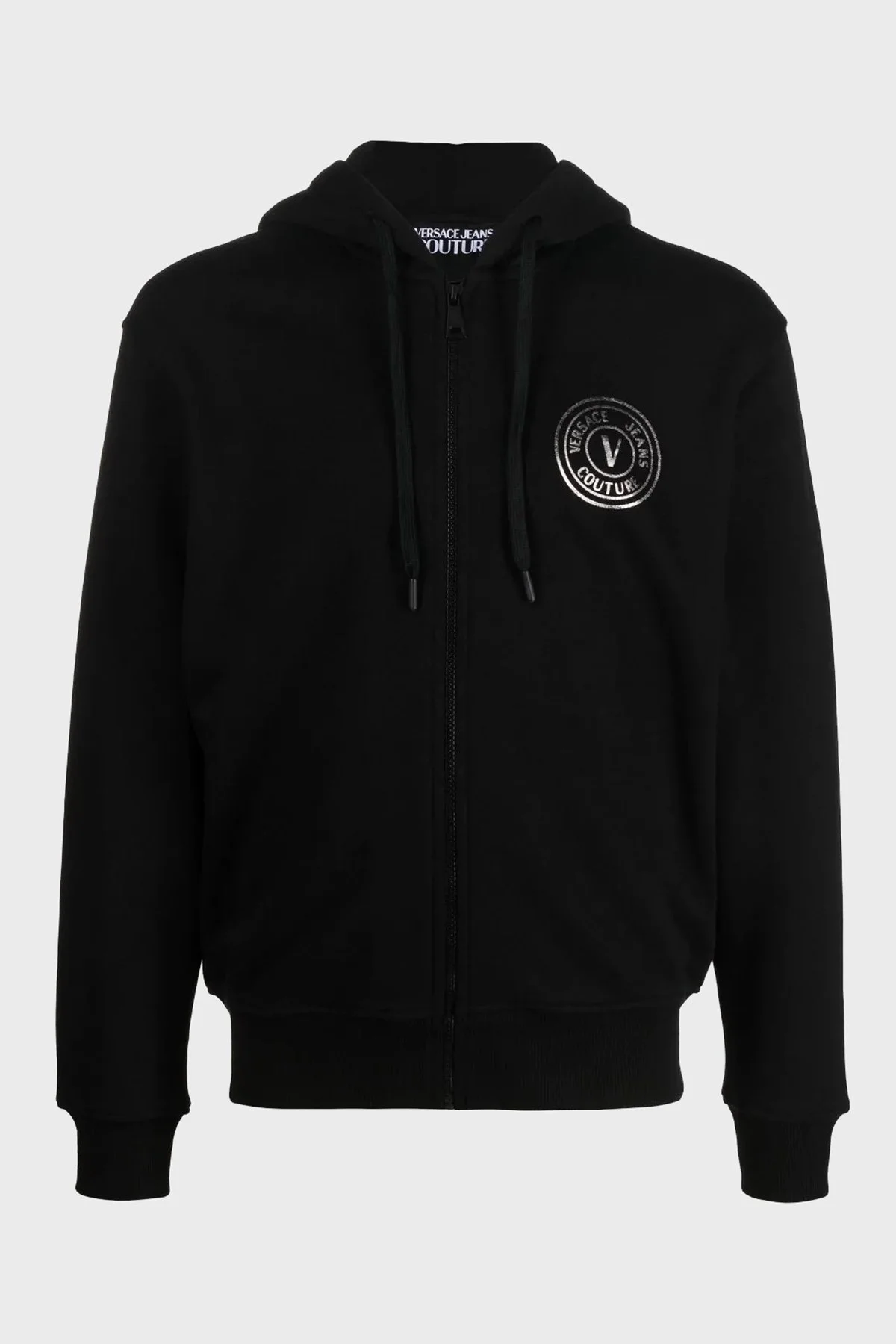 Versace % 100 Pamuk Regular Fit Kapüşonlu Erkek Sweat 73GAIT06 CF00T C89 SİYAH - 10