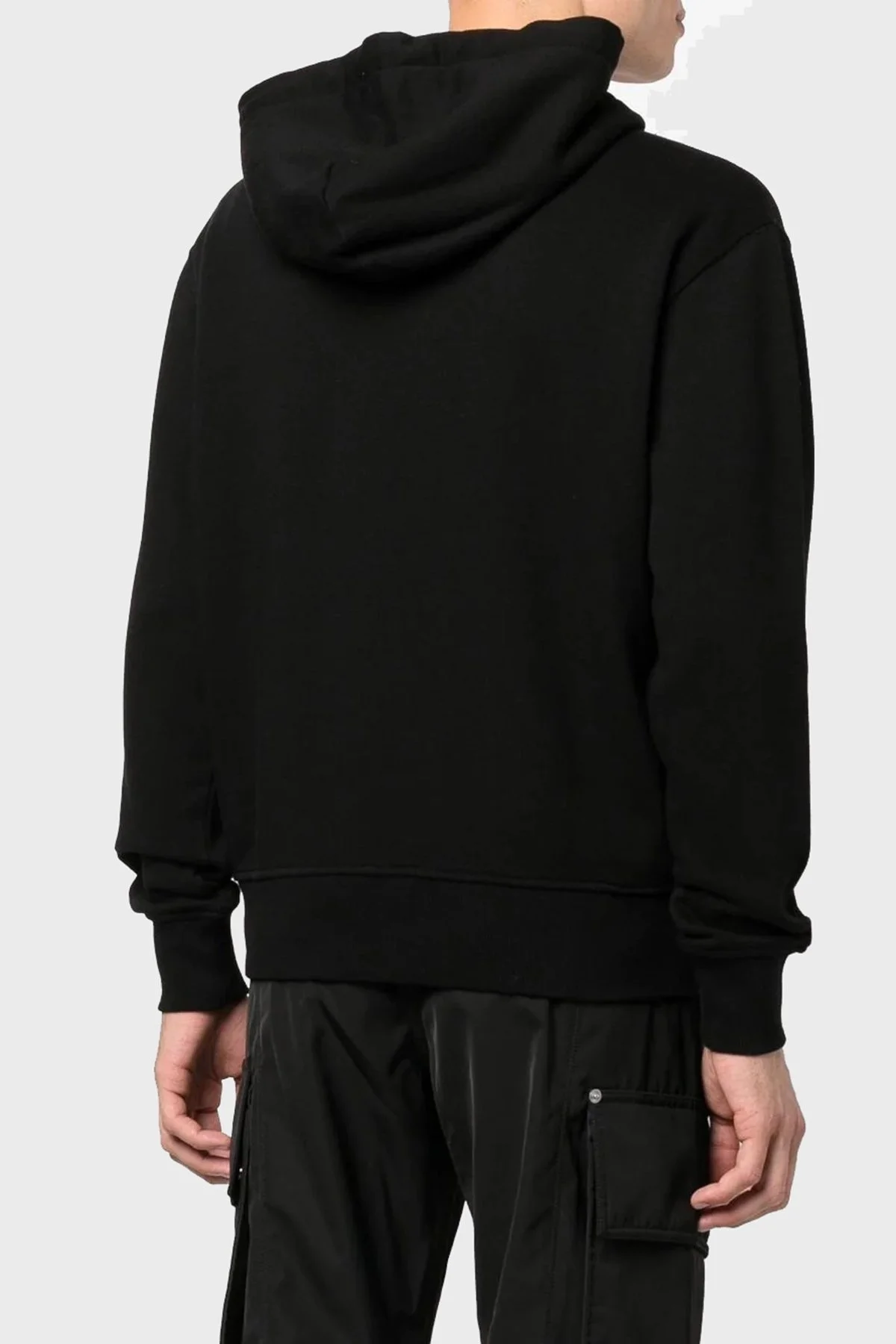 Versace % 100 Pamuk Regular Fit Kapüşonlu Erkek Sweat 73GAIT06 CF00T G89 SİYAH - 3