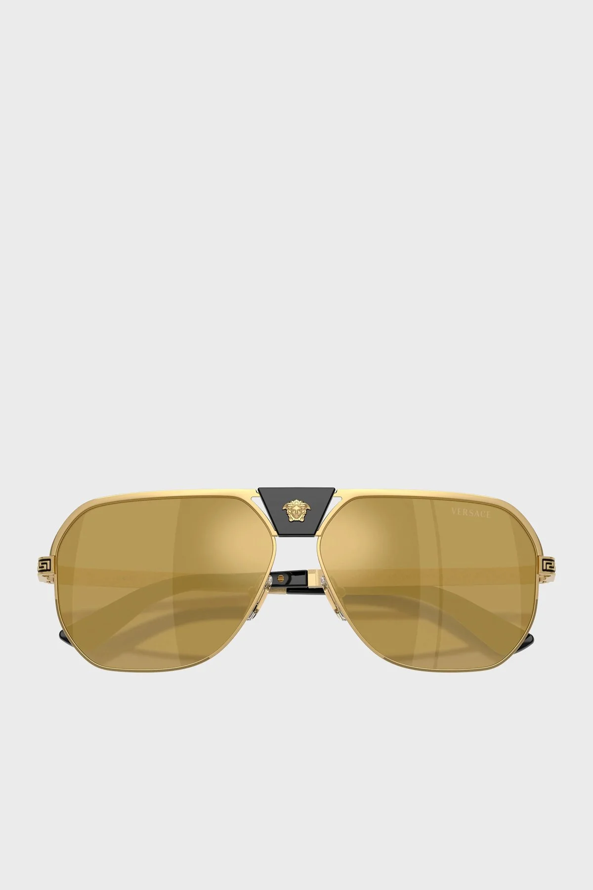 Versace Asimetrik Güneş Erkek Gözlük 0VE2294 10025A 61 Altın - 5