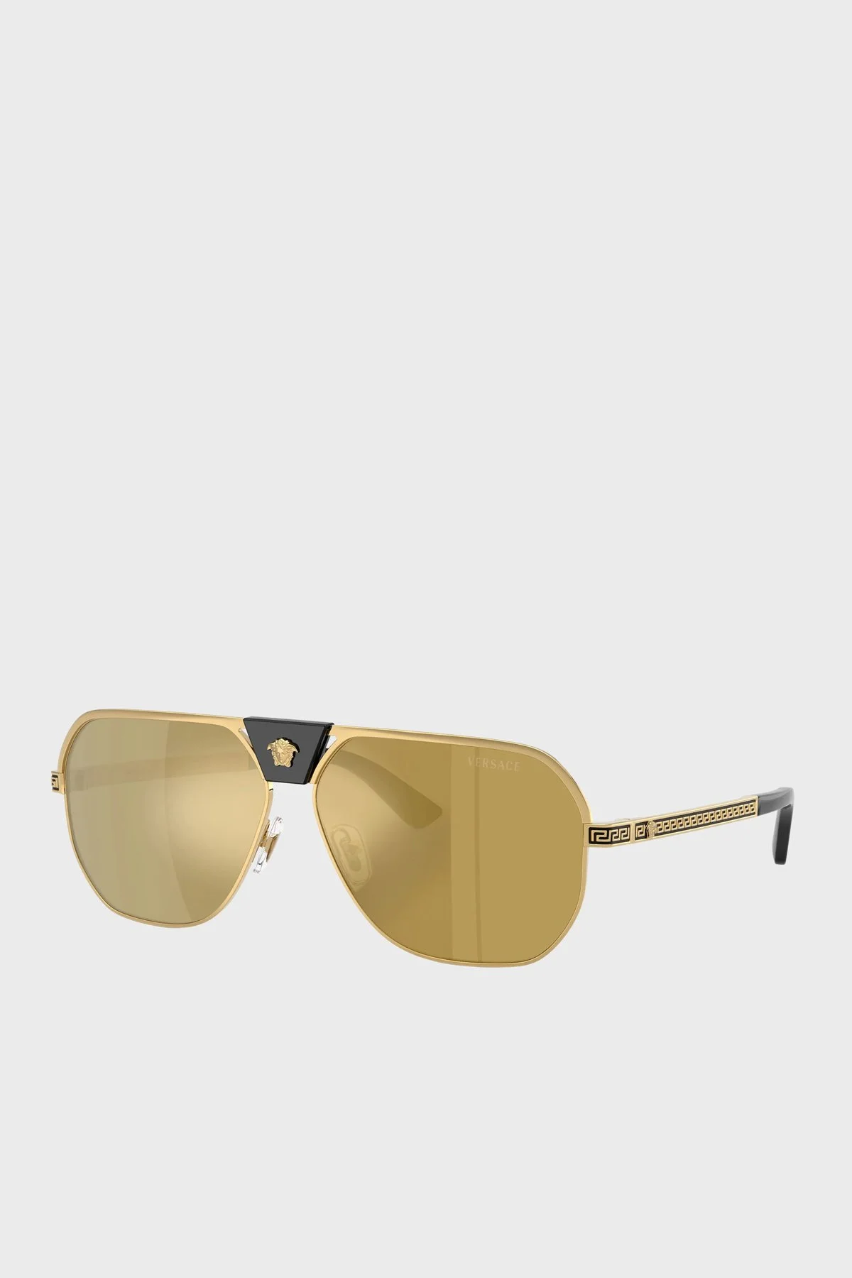 Versace Asimetrik Güneş Erkek Gözlük 0VE2294 10025A 61 Altın - 3