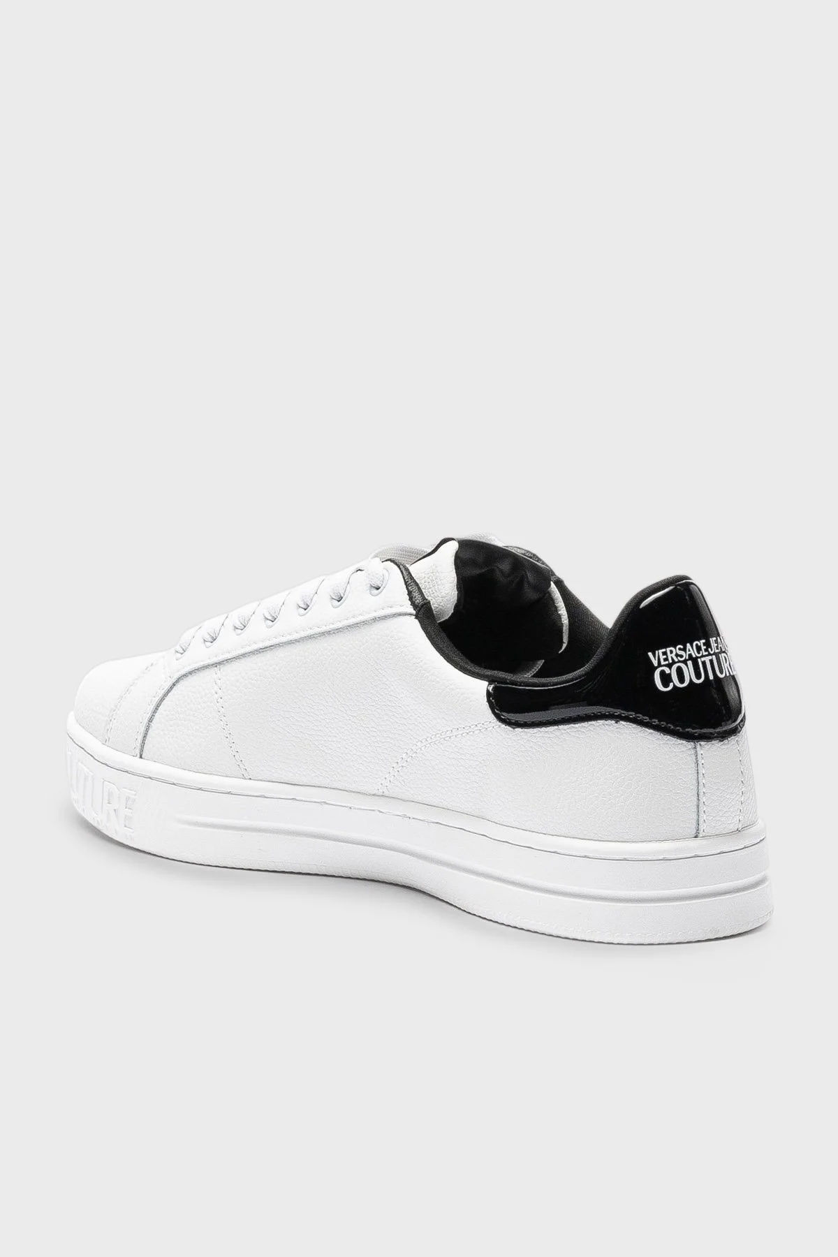 Versace Deri Sneaker Erkek Ayakkabı 74YA3SK1 ZP258 L02 BEYAZ - 3