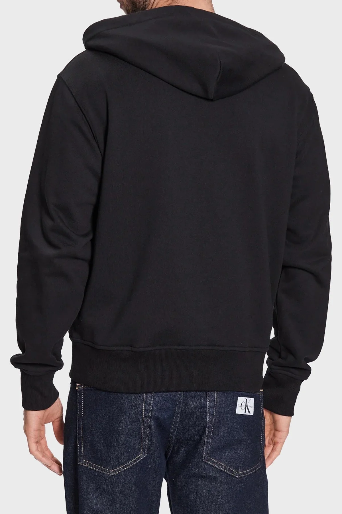 Versace Jeans Couture % 100 Pamuk Kapüşonlu Fermuarlı Cepli Regular Fit Erkek Sweat 74GAIY01 CF00Y 899 SİYAH - 8