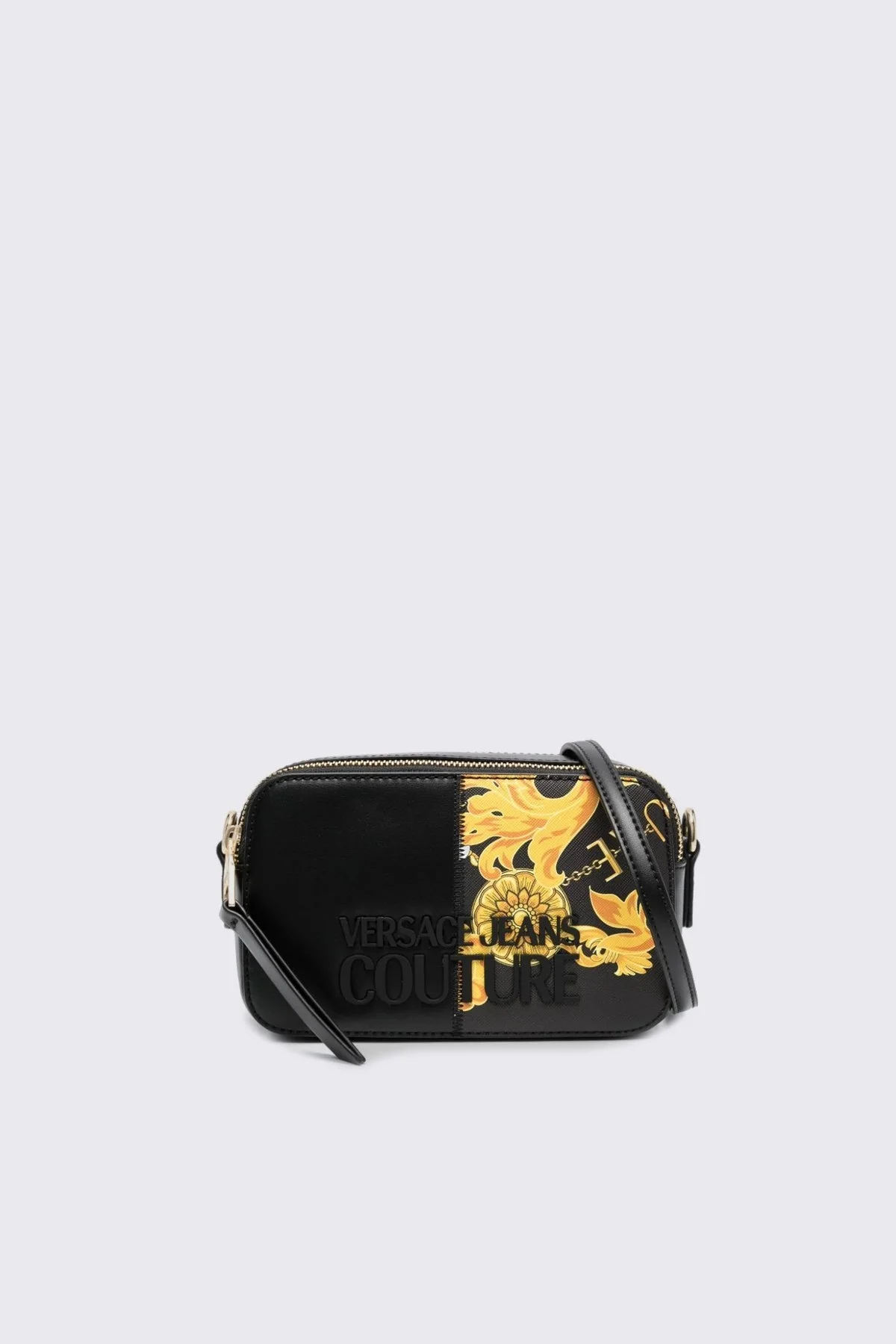 Versace Jeans Couture Barok Desenli Çıkarılabilir Omuz Askılı Bayan Çanta 75VA4BP3 ZS820 G89 SİYAH - 1
