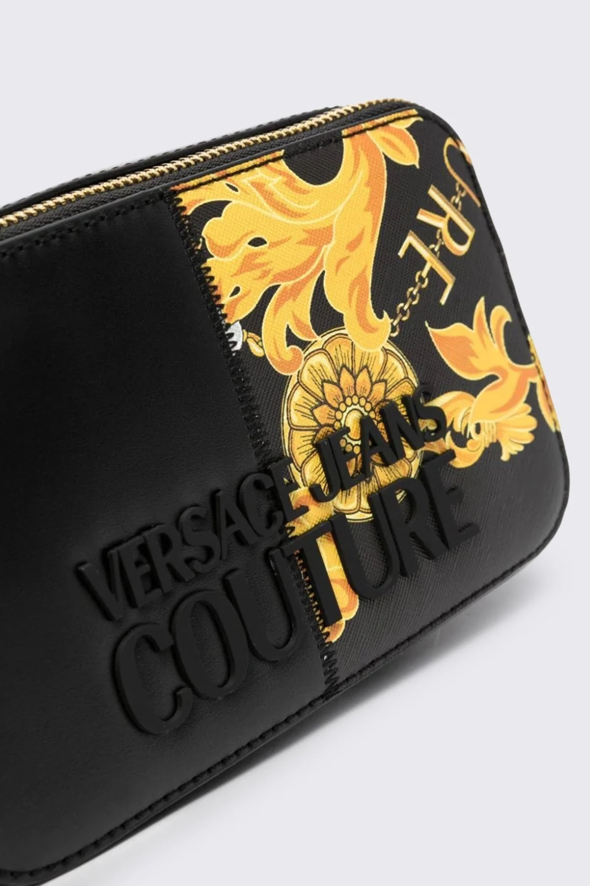 Versace Jeans Couture Barok Desenli Çıkarılabilir Omuz Askılı Bayan Çanta 75VA4BP3 ZS820 G89 SİYAH - 4