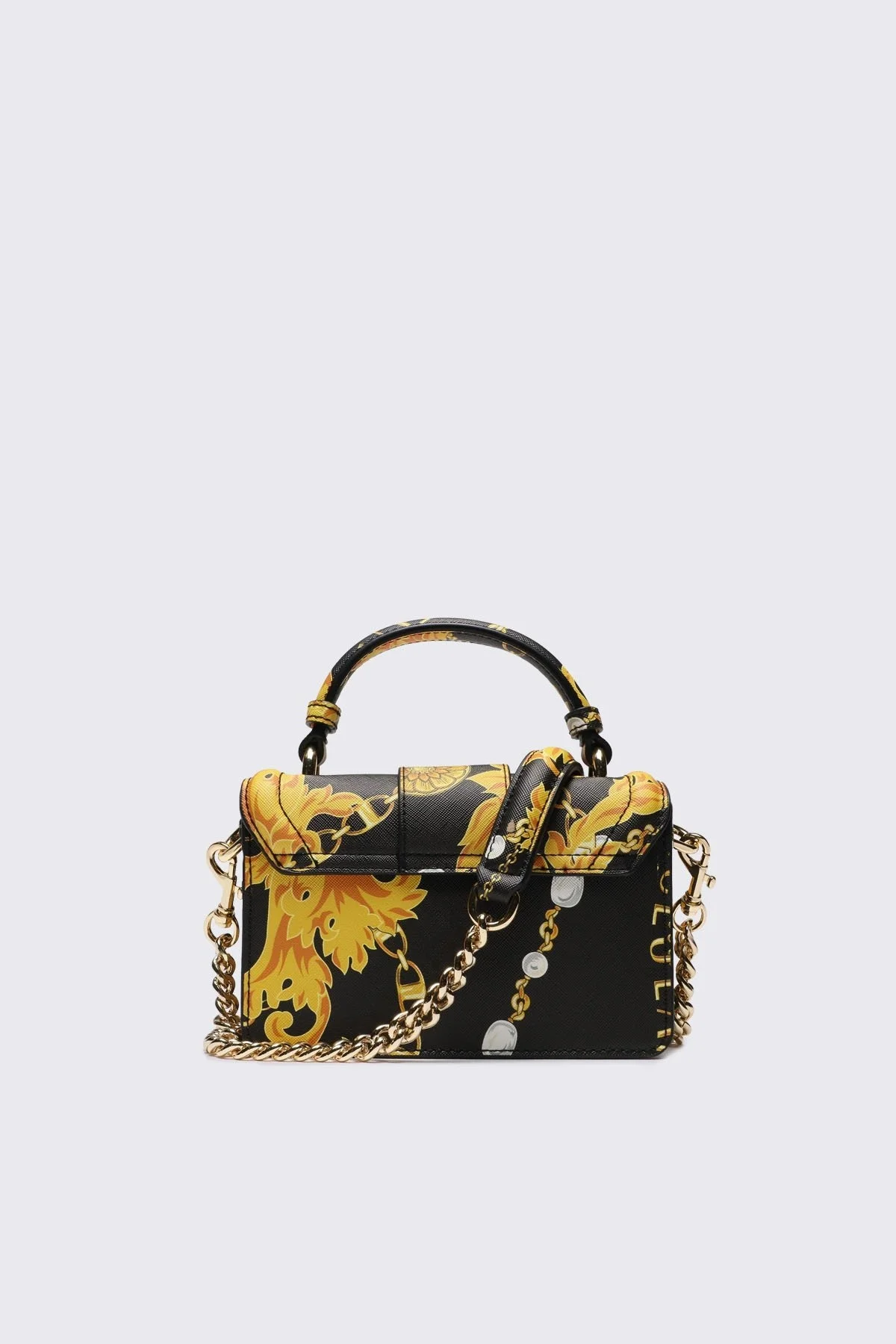 Versace Jeans Couture Barok Desenli Zincir Askılı Tote Bayan Çanta 75VA4BF6 ZS807 G89 SİYAH - 4