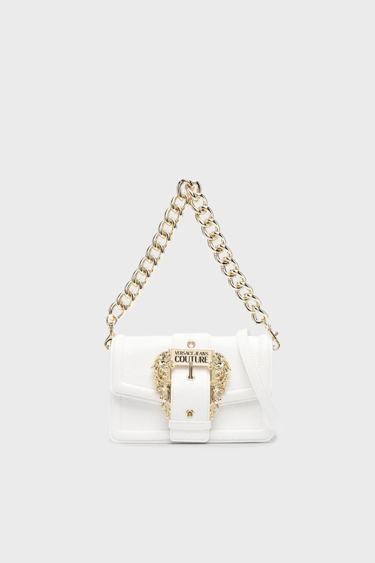 Versace Jeans Couture Barok Tokalı Çıkarılabilir Uzatma Askılı Zincirli Bayan Çanta 75VA4BFC ZS413 003 BEYAZ - 1