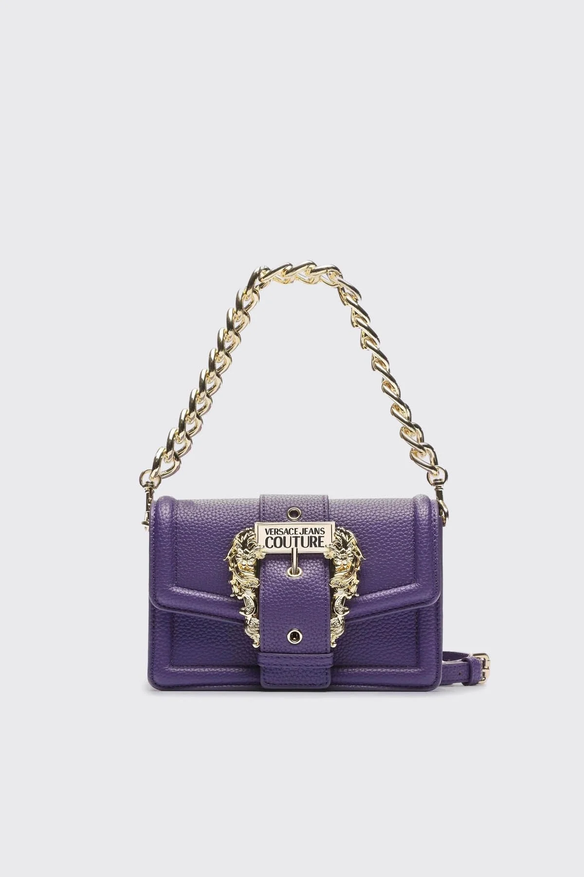 Versace Jeans Couture Barok Tokalı Çıkarılabilir Uzatma Askılı Zincirli Bayan Çanta 75VA4BFC ZS413 308 MOR - 1