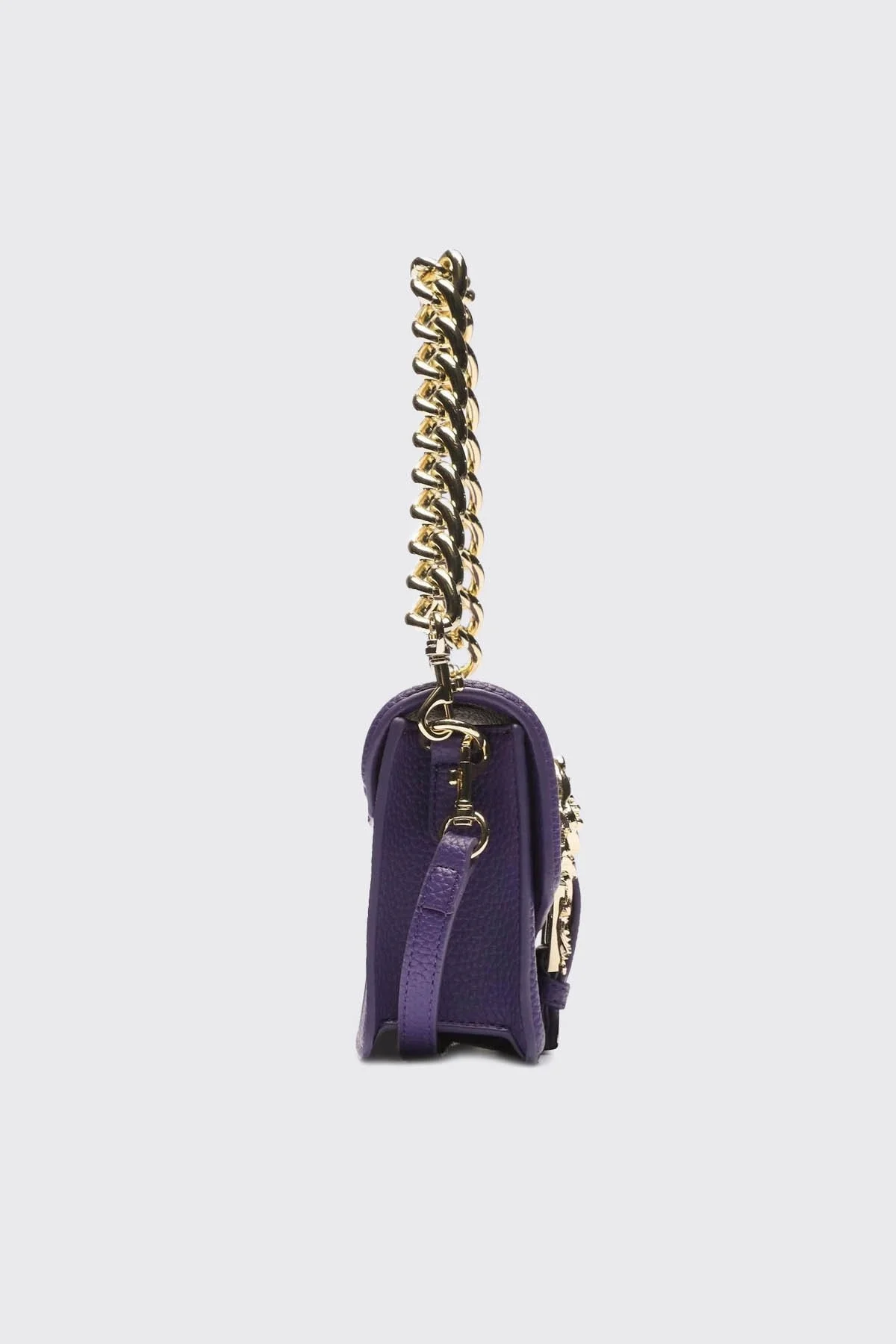 Versace Jeans Couture Barok Tokalı Çıkarılabilir Uzatma Askılı Zincirli Bayan Çanta 75VA4BFC ZS413 308 MOR - 3