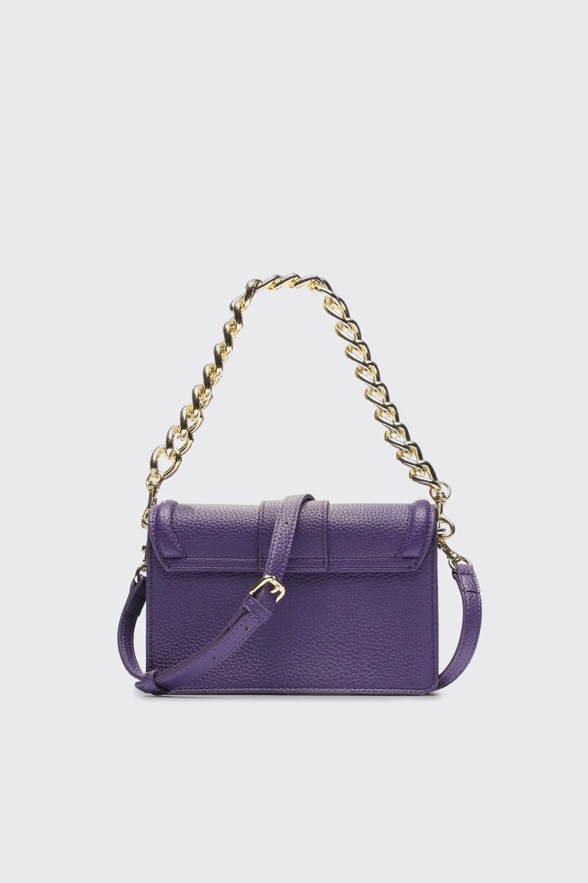 Versace Jeans Couture Barok Tokalı Çıkarılabilir Uzatma Askılı Zincirli Bayan Çanta 75VA4BFC ZS413 308 MOR - 4