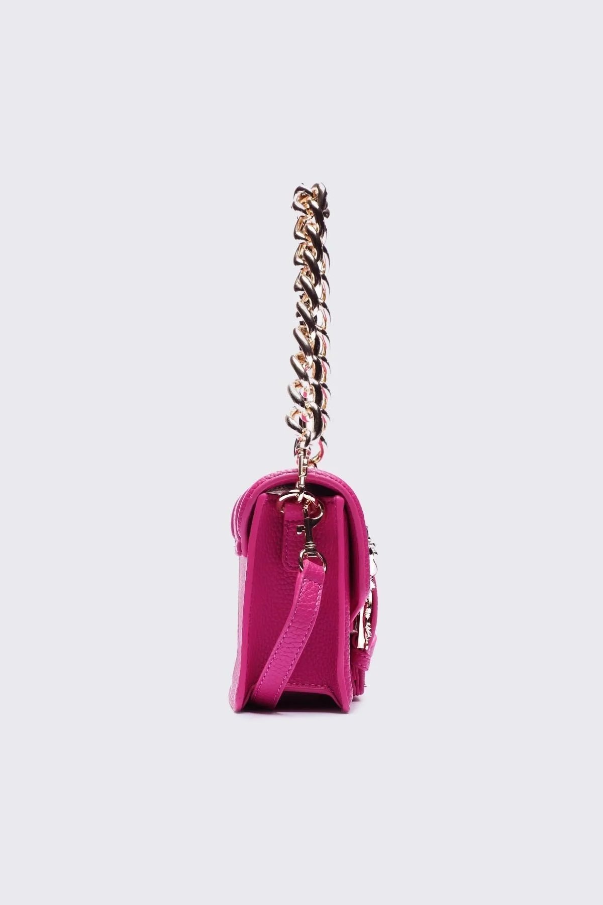 Versace Jeans Couture Barok Tokalı Çıkarılabilir Uzatma Askılı Zincirli Bayan Çanta 75VA4BFC ZS413 455 FUŞYA - 3