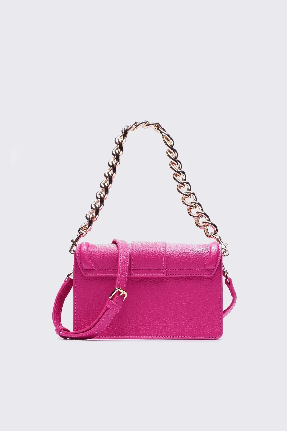 Versace Jeans Couture Barok Tokalı Çıkarılabilir Uzatma Askılı Zincirli Bayan Çanta 75VA4BFC ZS413 455 FUŞYA - 4