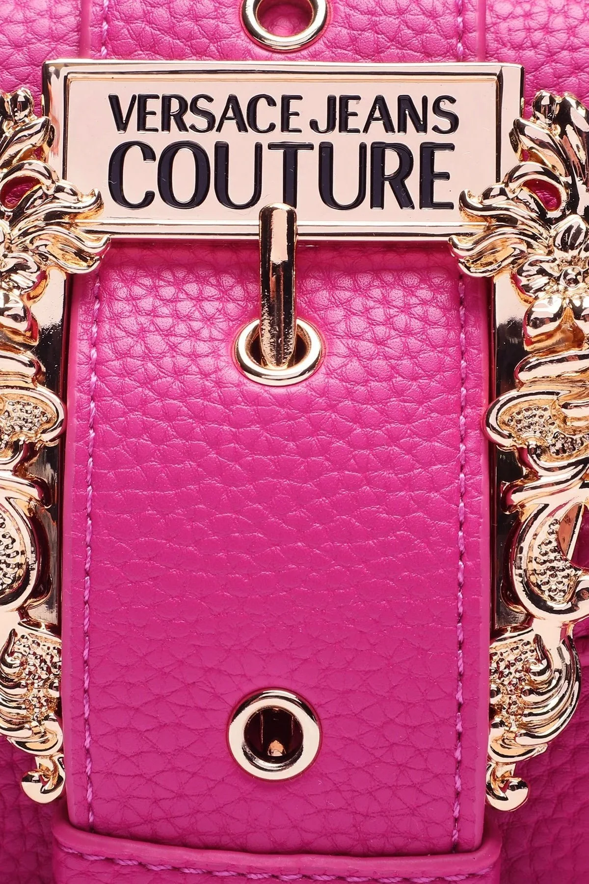 Versace Jeans Couture Barok Tokalı Çıkarılabilir Uzatma Askılı Zincirli Bayan Çanta 75VA4BFC ZS413 455 FUŞYA - 6