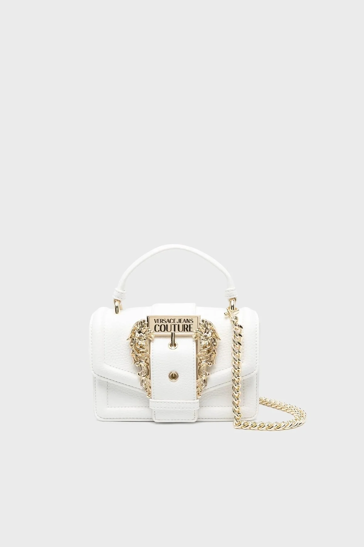 Versace Jeans Couture Barok Tokalı Zincir Askılı Bayan Çanta 75VA4BF6 ZS413 003 BEYAZ - 1