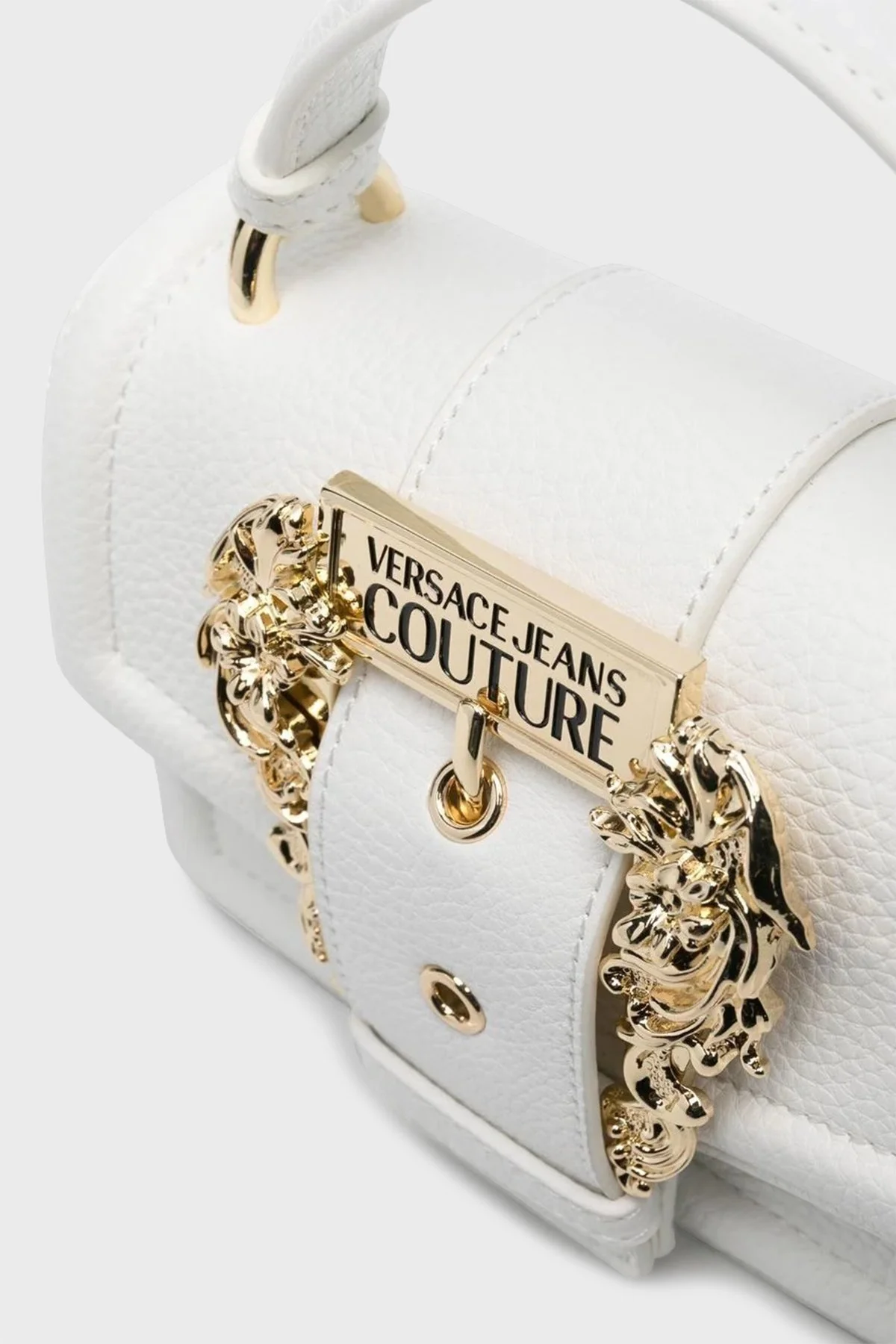 Versace Jeans Couture Barok Tokalı Zincir Askılı Bayan Çanta 75VA4BF6 ZS413 003 BEYAZ - 4