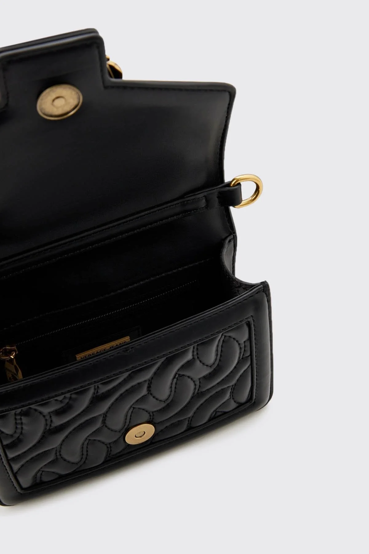 Versace Jeans Couture Barok Tokalı Zincir Askılı Fularlı Tote Bayan Çanta 75VA4BF6 ZS803 899 SİYAH - 4