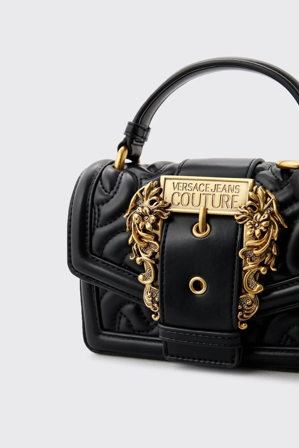 Versace Jeans Couture Barok Tokalı Zincir Askılı Fularlı Tote Bayan Çanta 75VA4BF6 ZS803 899 SİYAH - 5