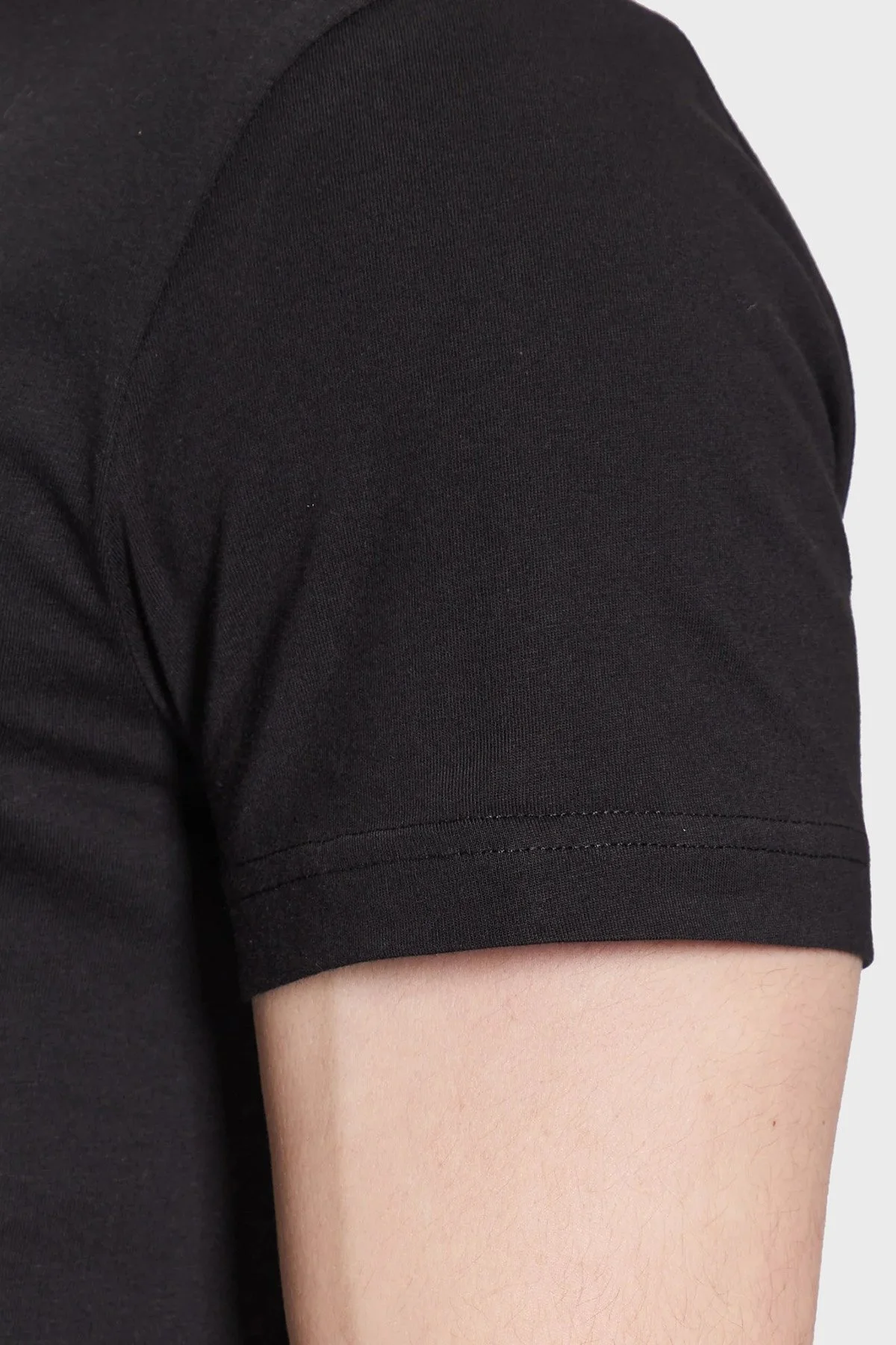 Versace Jeans Couture Baskılı Bisiklet Yaka % 100 Pamuk Regular Fit Erkek T Shirt 74GAHF01 CJ00F 899 SİYAH - 5