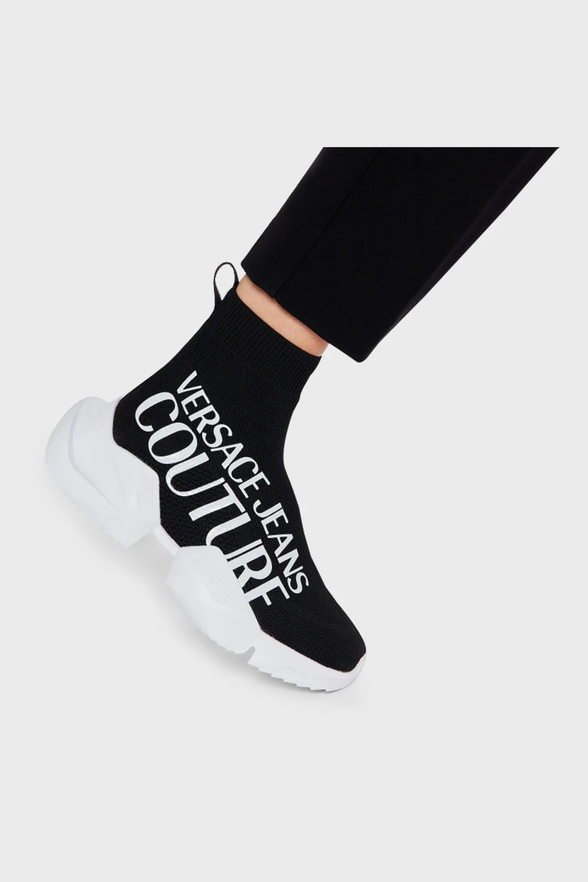 Versace Jeans Couture Logolu Bayan Ayakkabı E0VWASU1 71930 899 SİYAH - 4