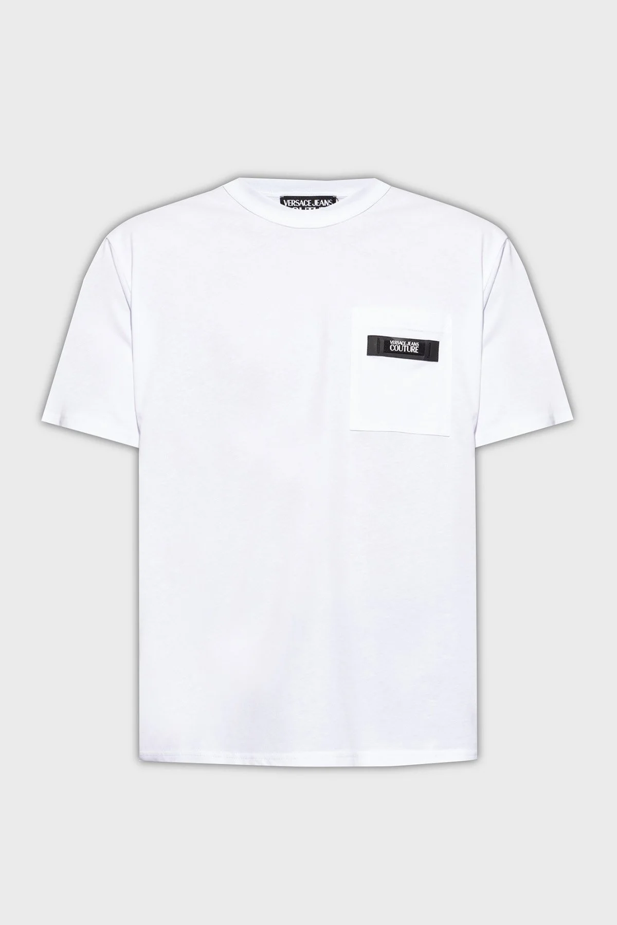 Versace Jeans Couture Bisiklet Yaka Pamuklu Regular Fit Erkek T Shirt 76GAHE05 CJ00E 003 BEYAZ - 4