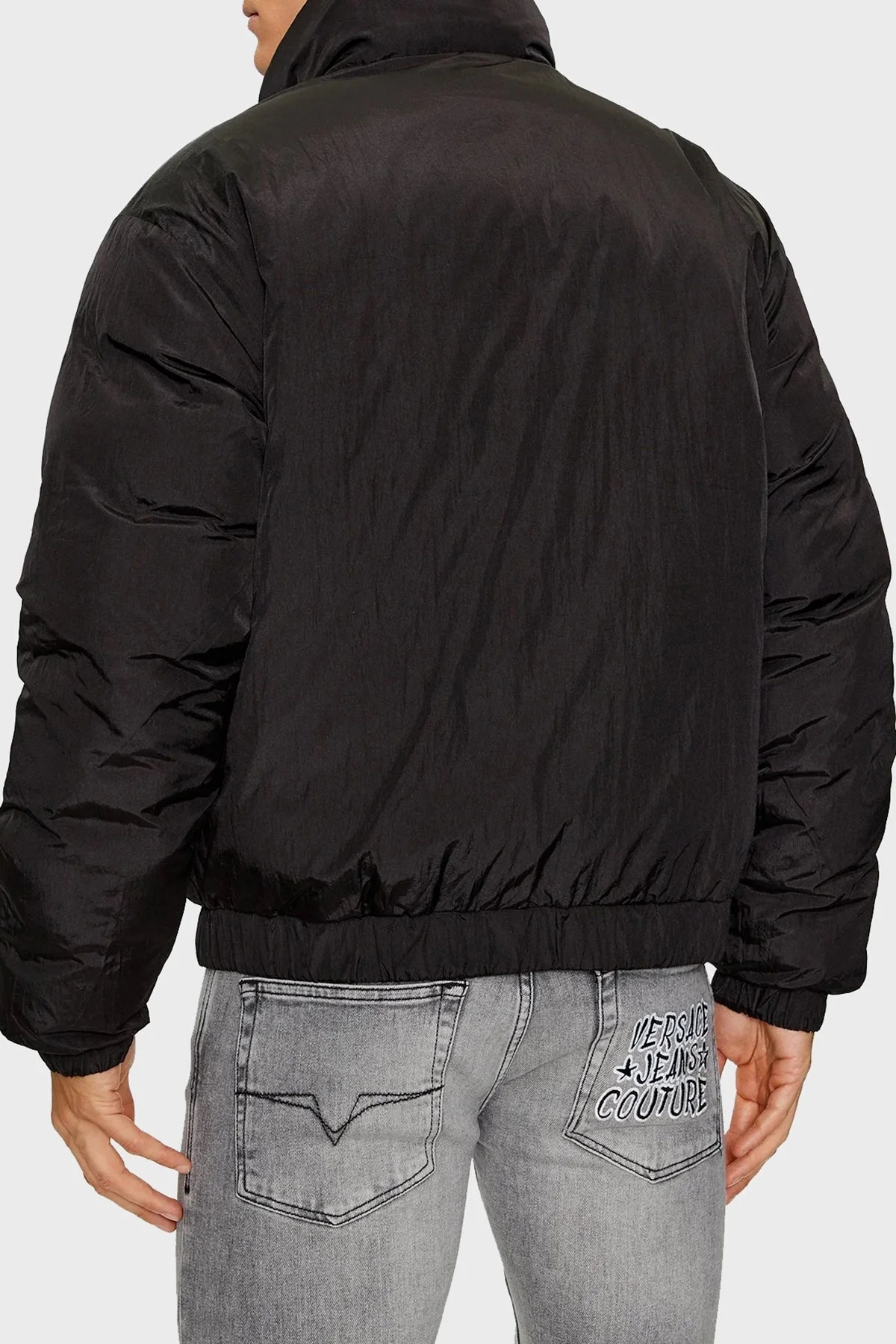 Versace Jeans Couture Çift Taraflı Kuş Tüyü Dolgulu Erkek Mont 75GAUD04 CQS70 899 SİYAH - 4