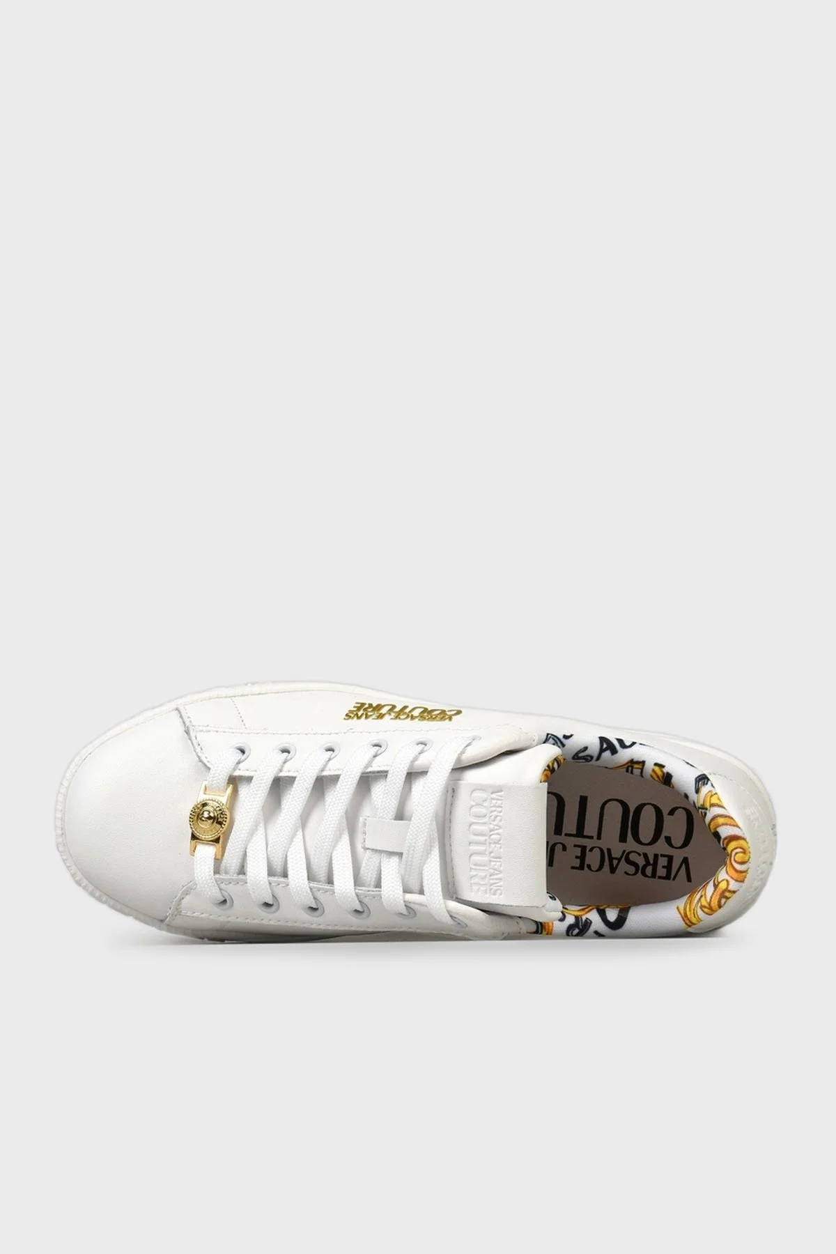 Versace Jeans Couture Deri Sneaker Bayan Ayakkabı 76VA3SKL ZPA48 003 BEYAZ - 5