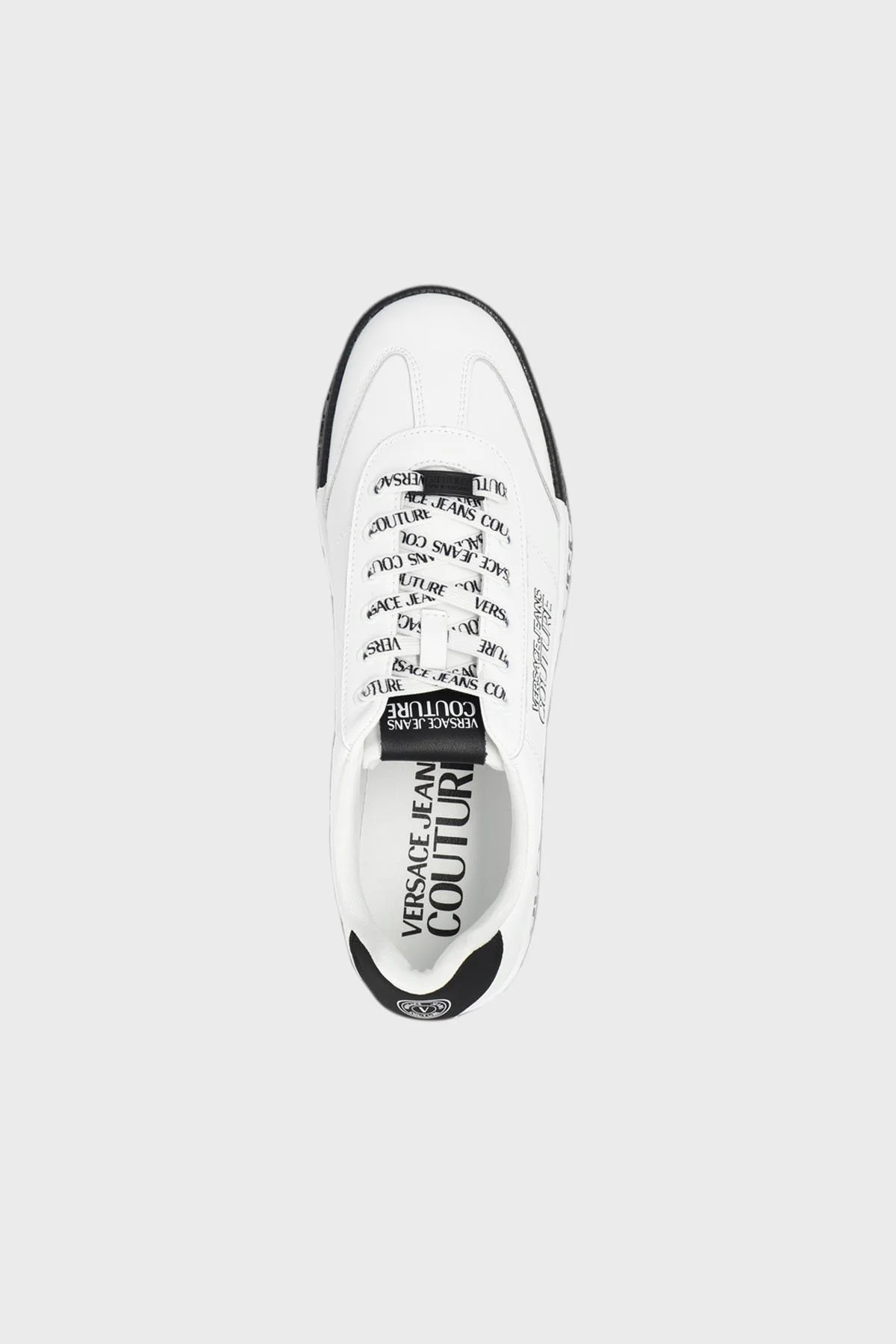 Versace Jeans Couture Deri Sneaker Erkek Ayakkabı 76YA3SK6 ZPA56 003 BEYAZ - 5