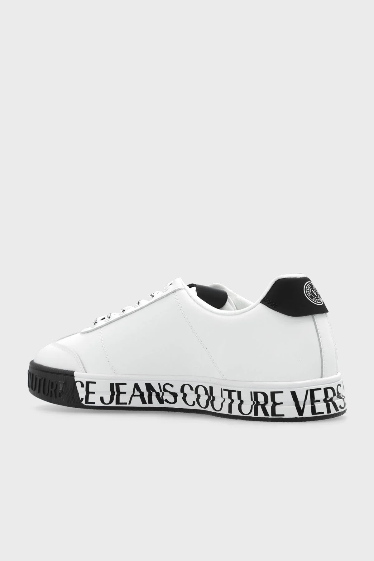 Versace Jeans Couture Deri Sneaker Erkek Ayakkabı 76YA3SK6 ZPA56 003 BEYAZ - 14