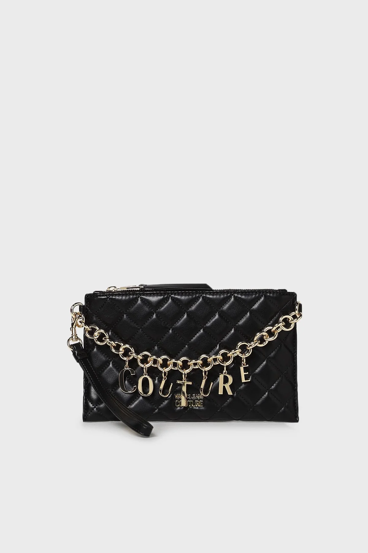 Versace Jeans Couture Fermuarlı Logolu Çıkarılabilir Uzatma Askılı Bayan Çanta 73VA4BCX ZS409 899 SİYAH - 1