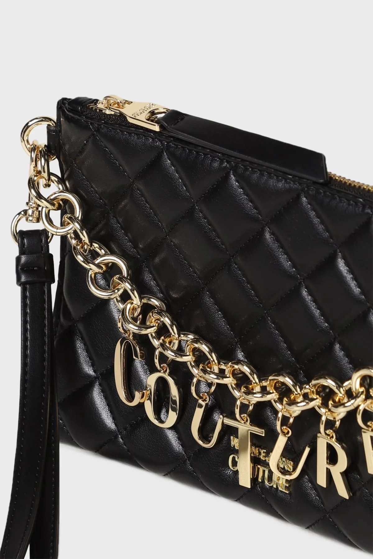 Versace Jeans Couture Fermuarlı Logolu Çıkarılabilir Uzatma Askılı Bayan Çanta 73VA4BCX ZS409 899 SİYAH - 3